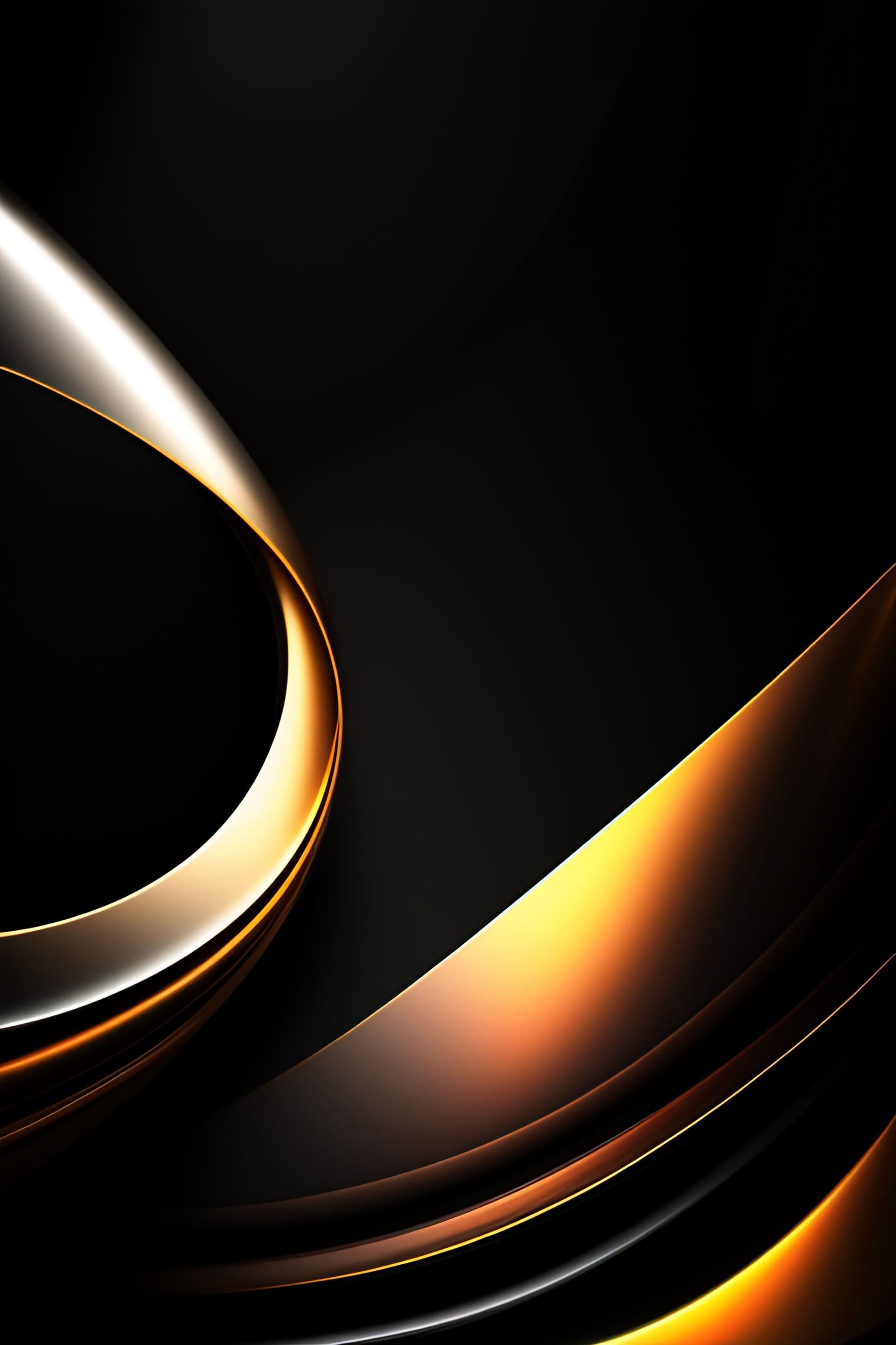 Golden Edge Wave - Pro phone wallpaper