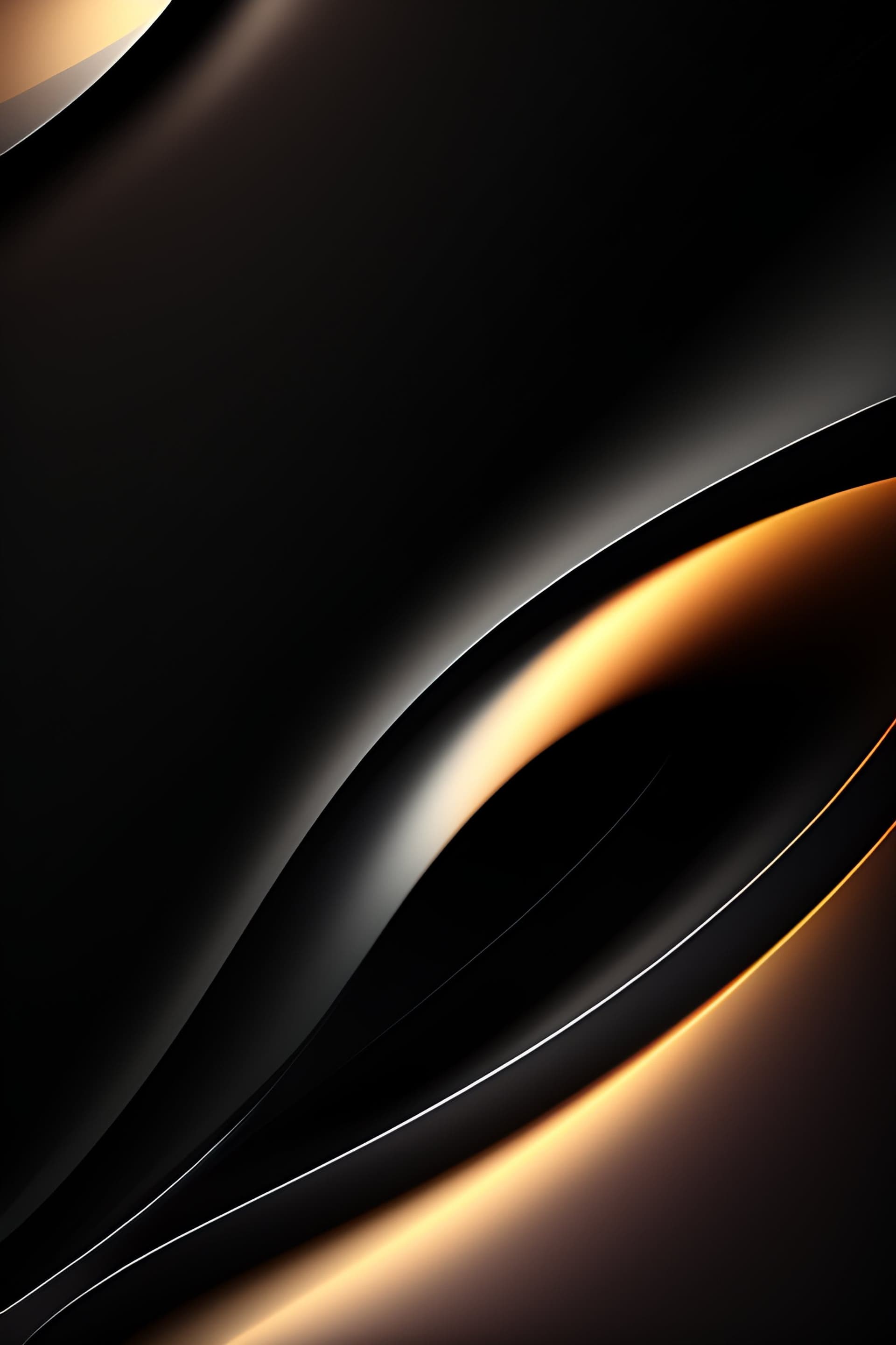 Golden Dark Waves - Pro phone wallpaper