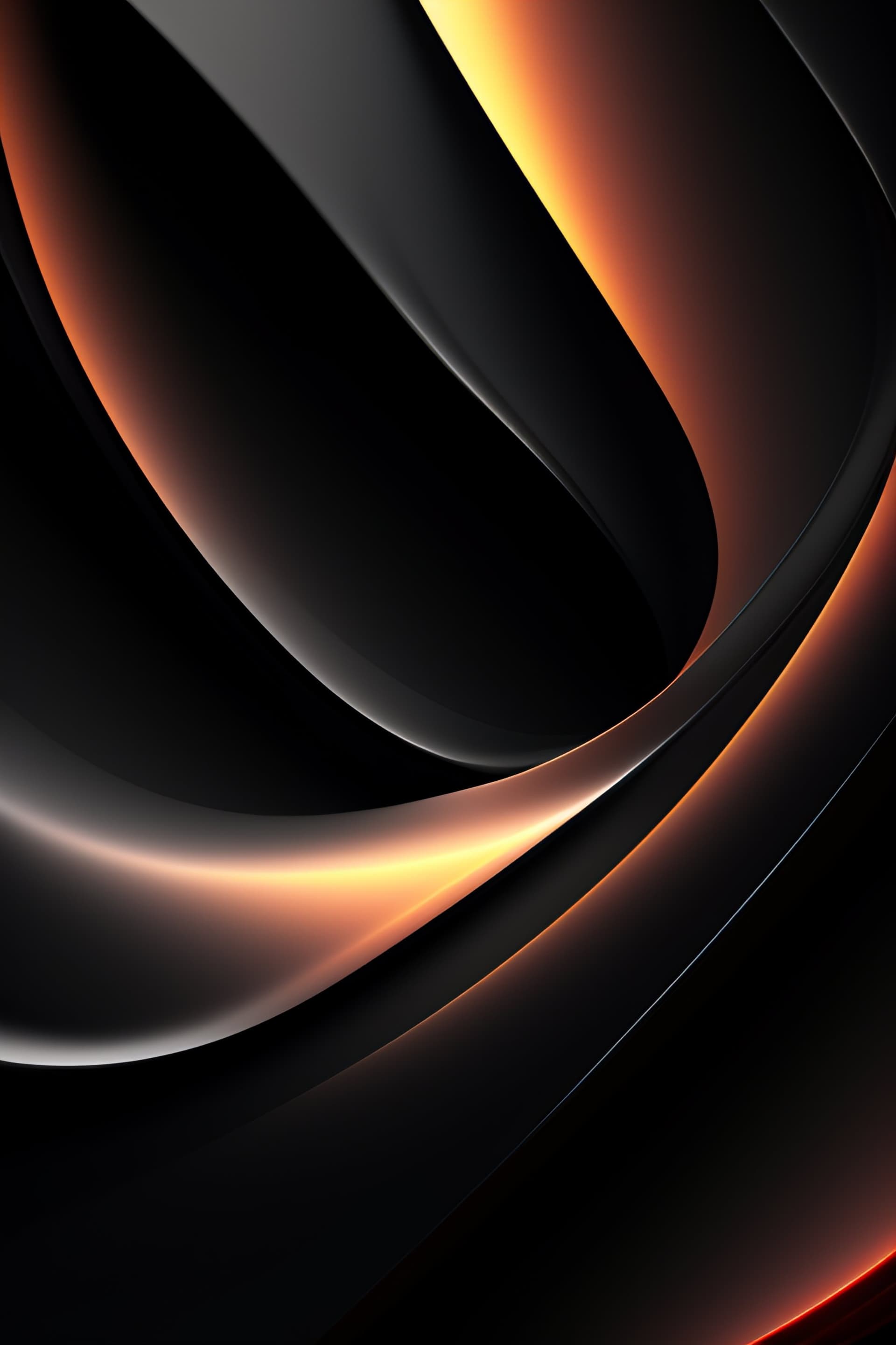 Elegant Dark Swirls - Pro phone wallpaper