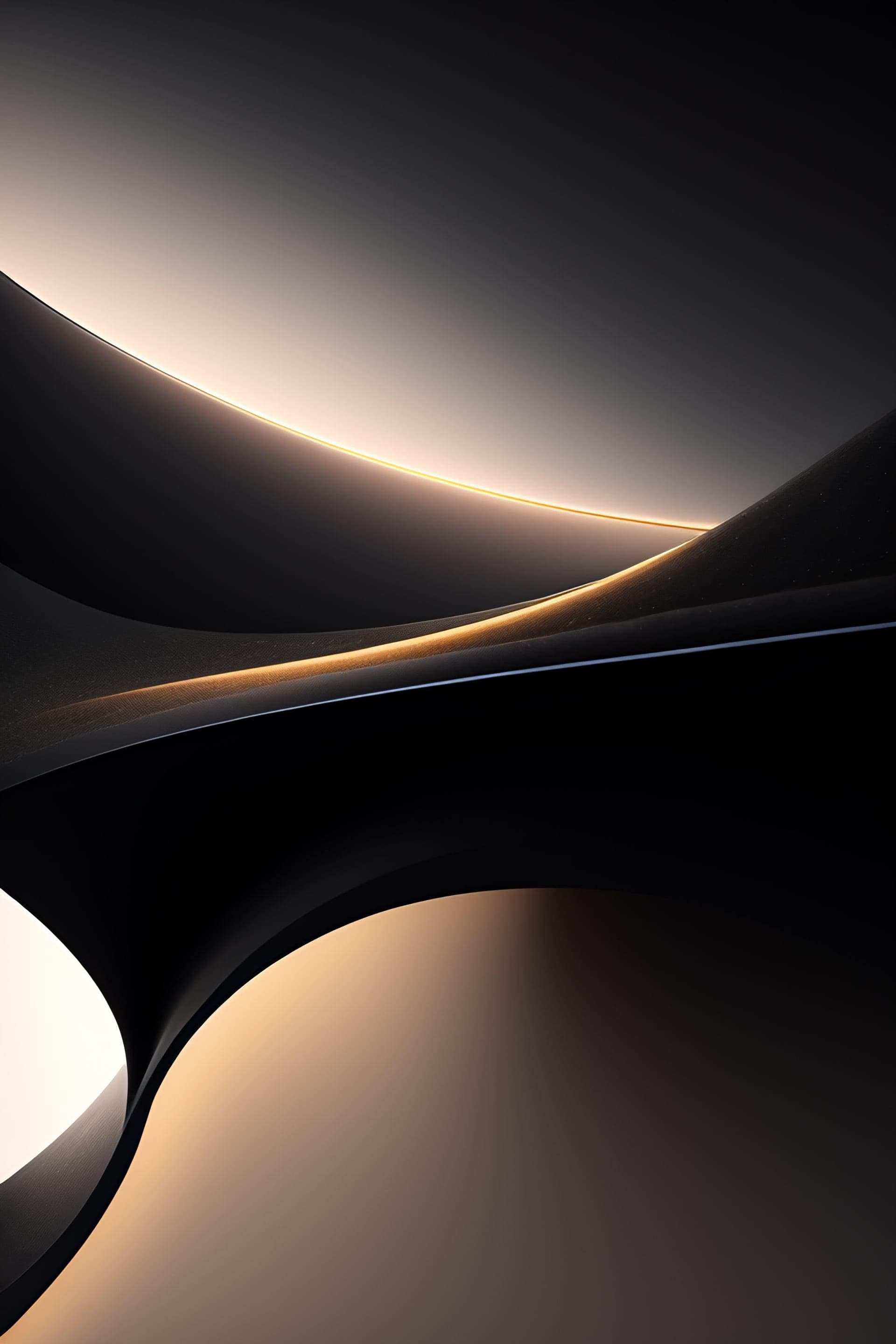 Elegant Dark Curves - Pro phone wallpaper