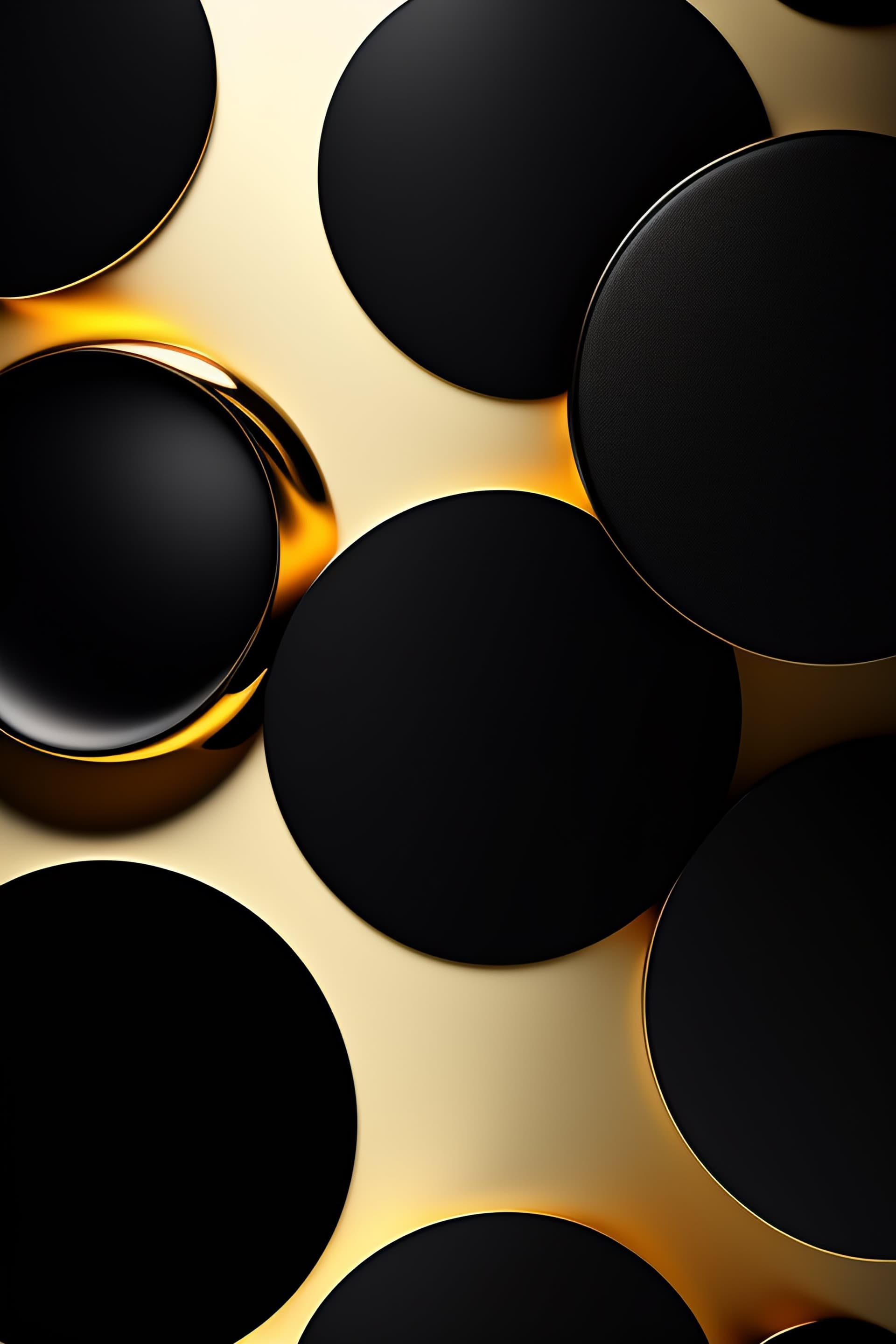 Golden Circle Pattern - Pro phone wallpaper