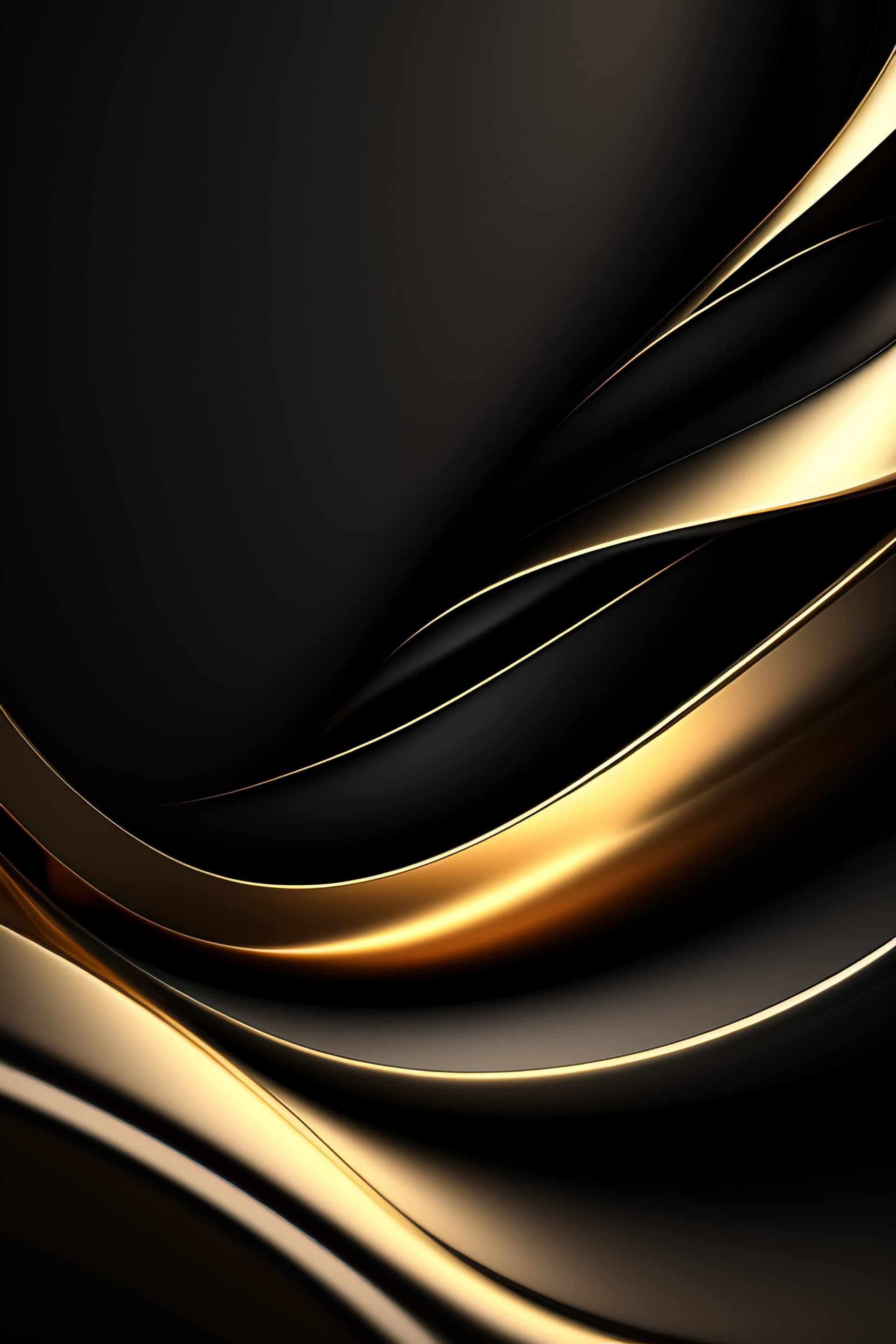 Elegant Gold Swirls - Pro phone wallpaper