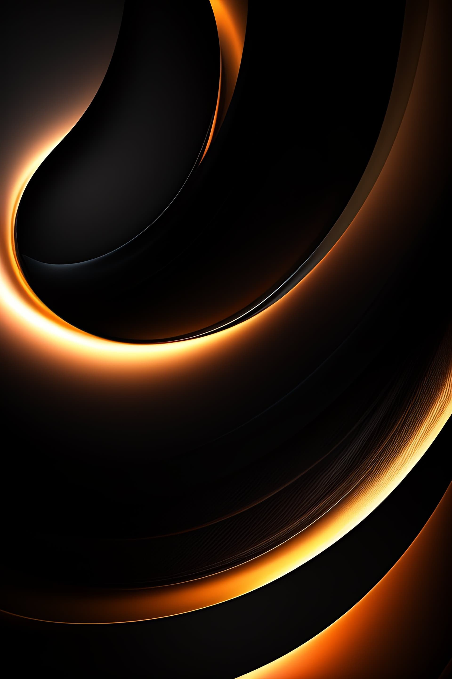 Golden Edge Curve - Pro phone wallpaper