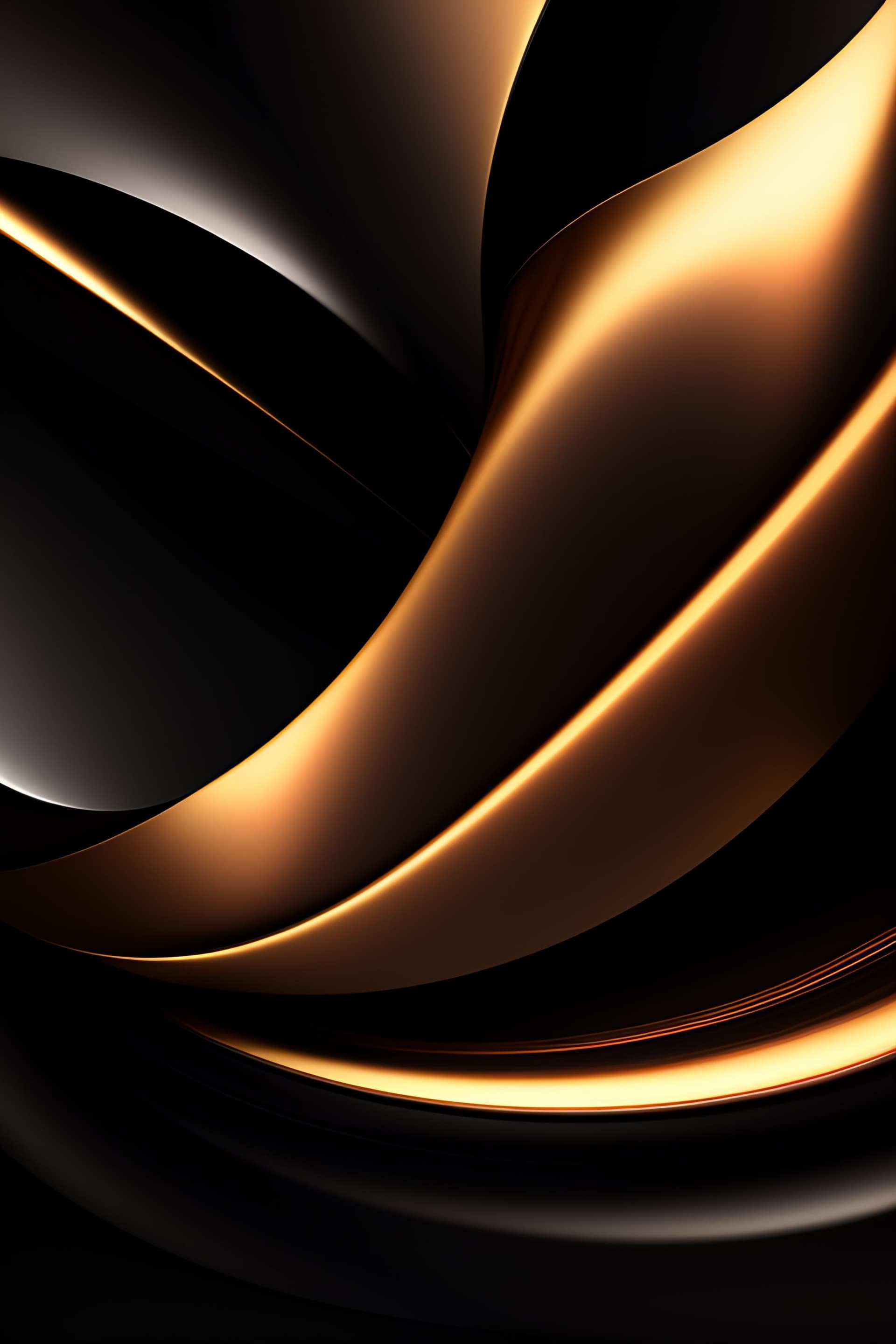 Gleaming Bronze Swirl - Pro phone wallpaper