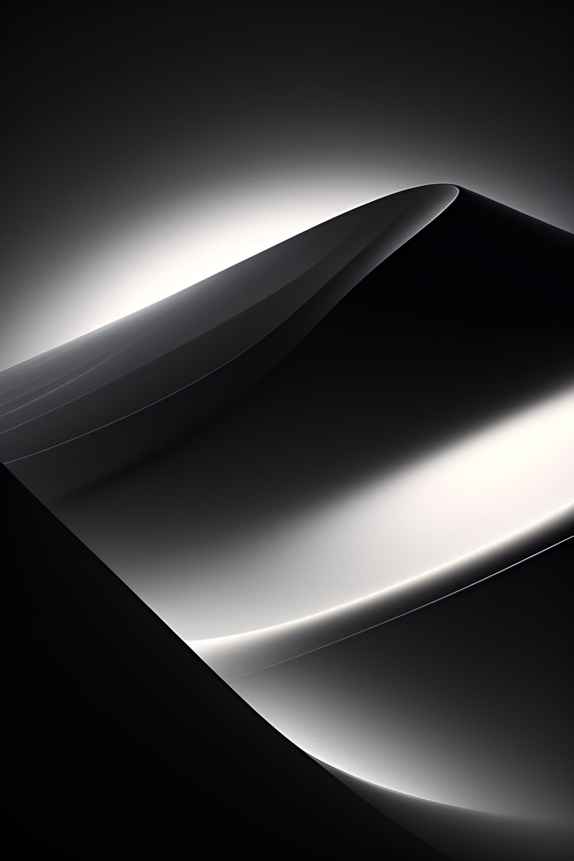 Monochrome Dune Curve - Pro phone wallpaper