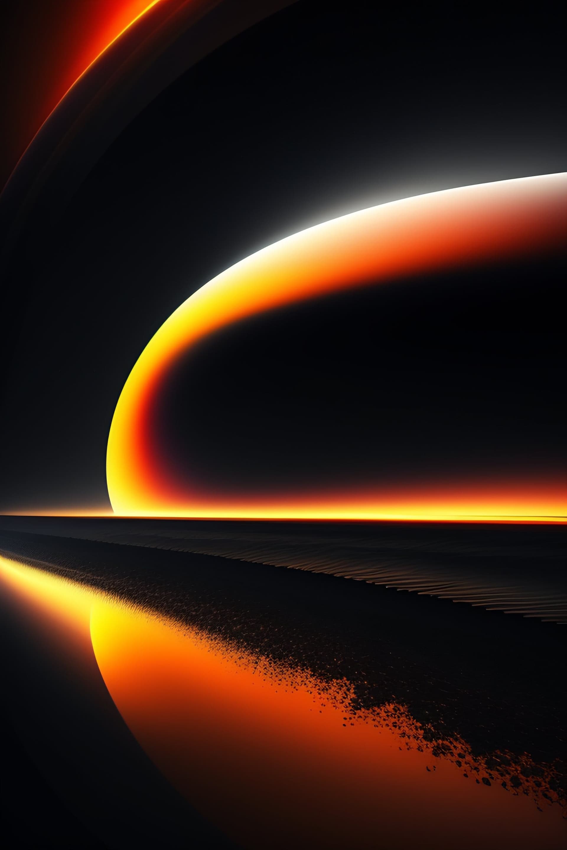 Solar Horizon Glow - Pro phone wallpaper