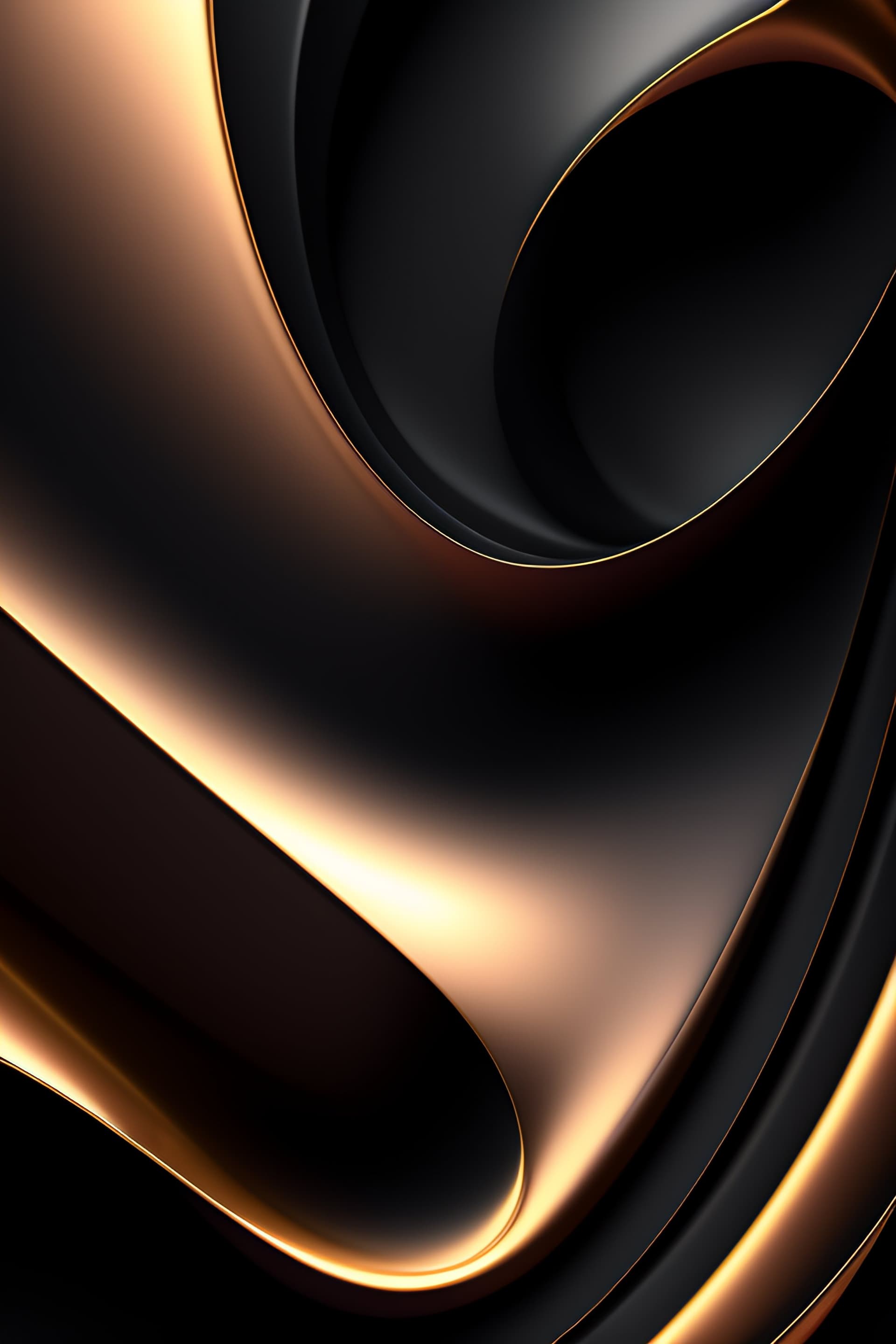 Bronze Swirls - Pro phone wallpaper