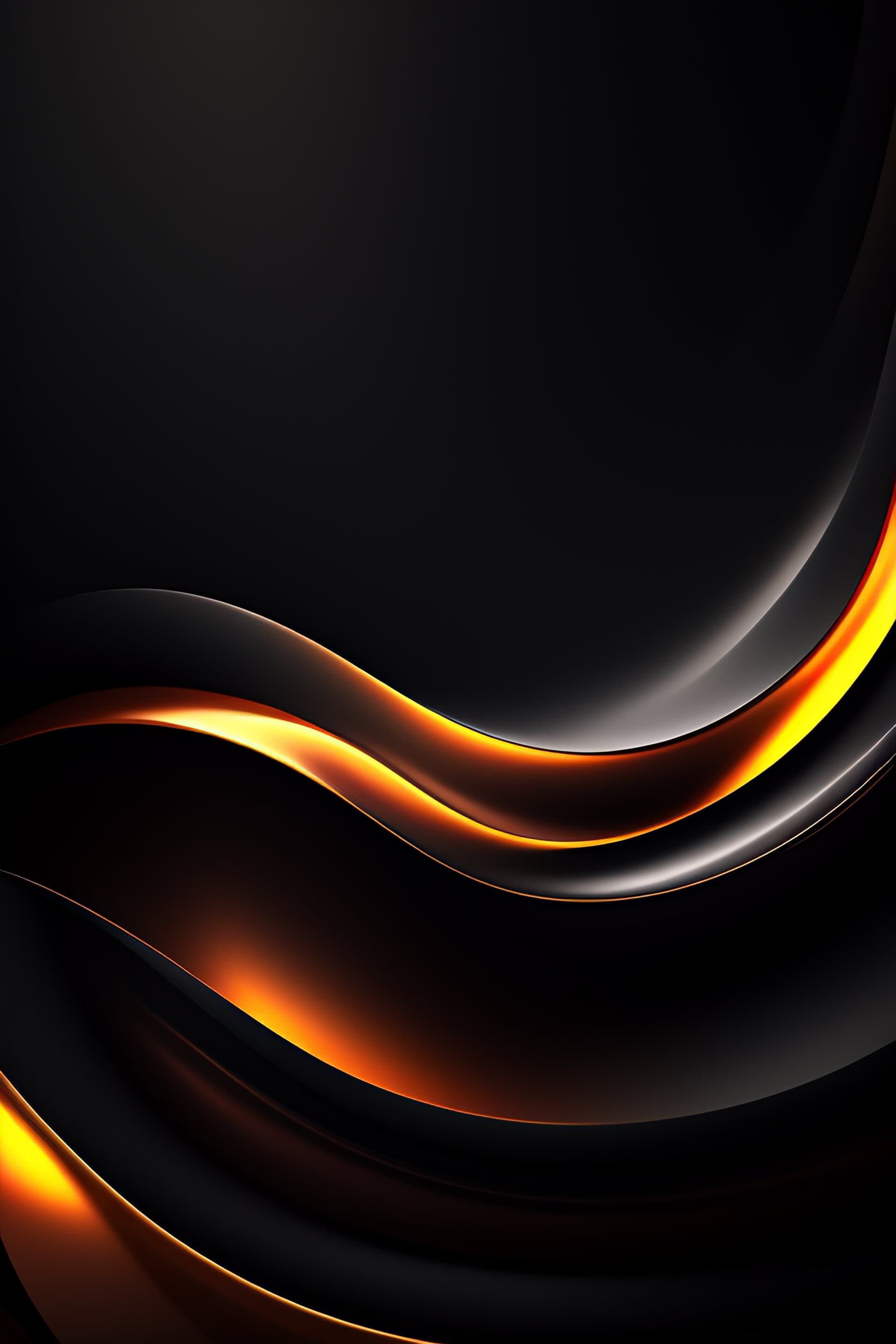 Golden Wave Abstract - Pro phone wallpaper
