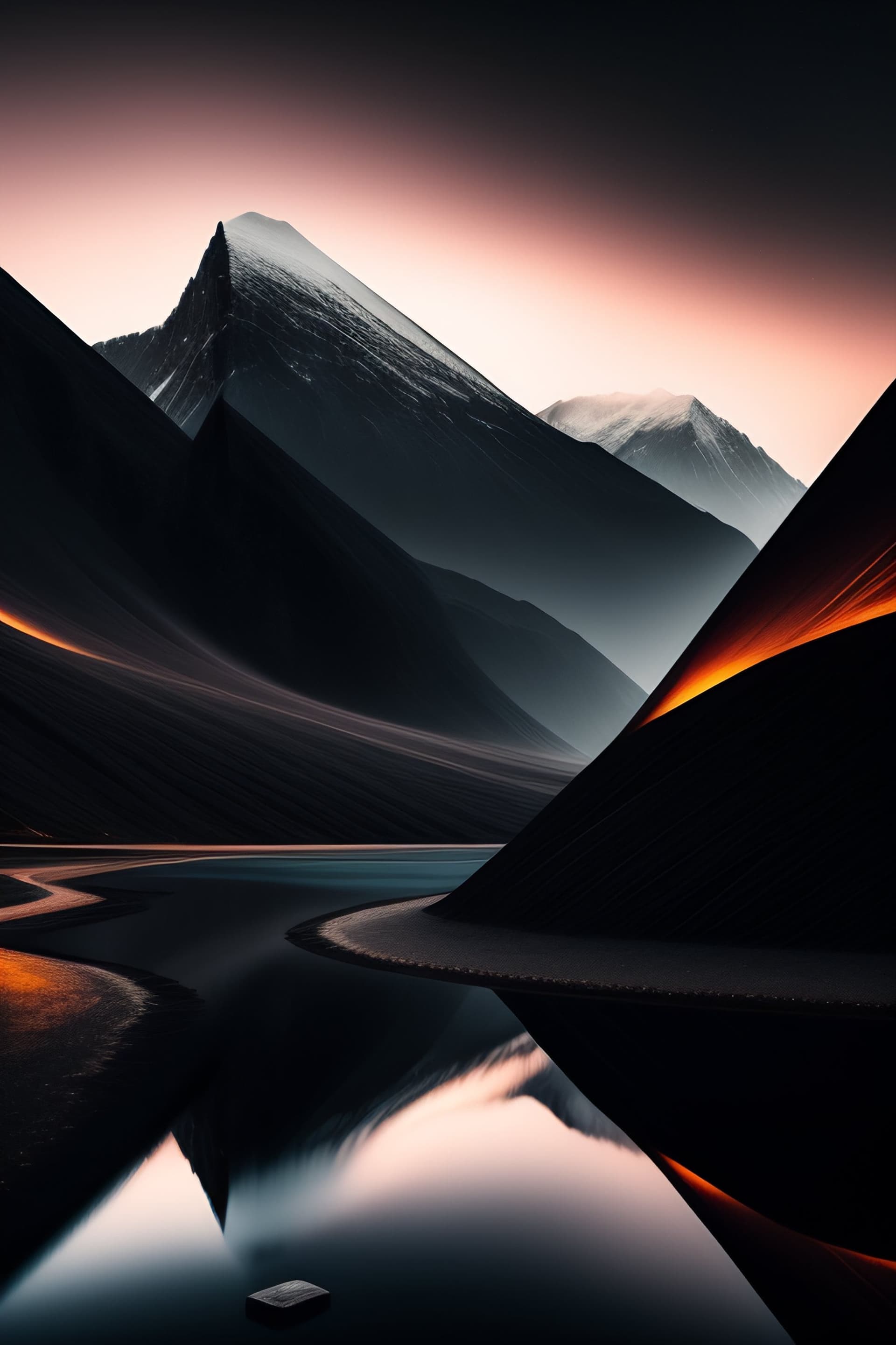 Mountain Reflection - Pro phone wallpaper