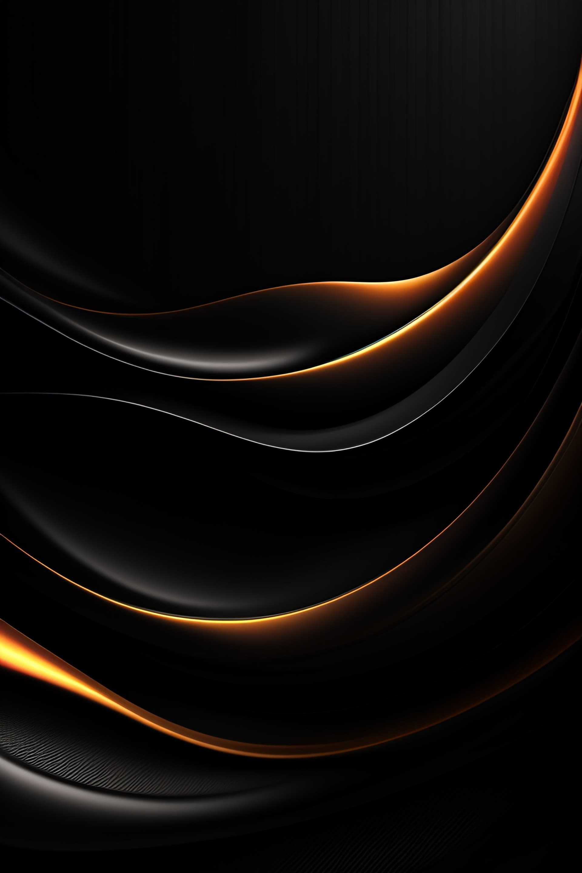 Golden Dark Waves - Pro phone wallpaper