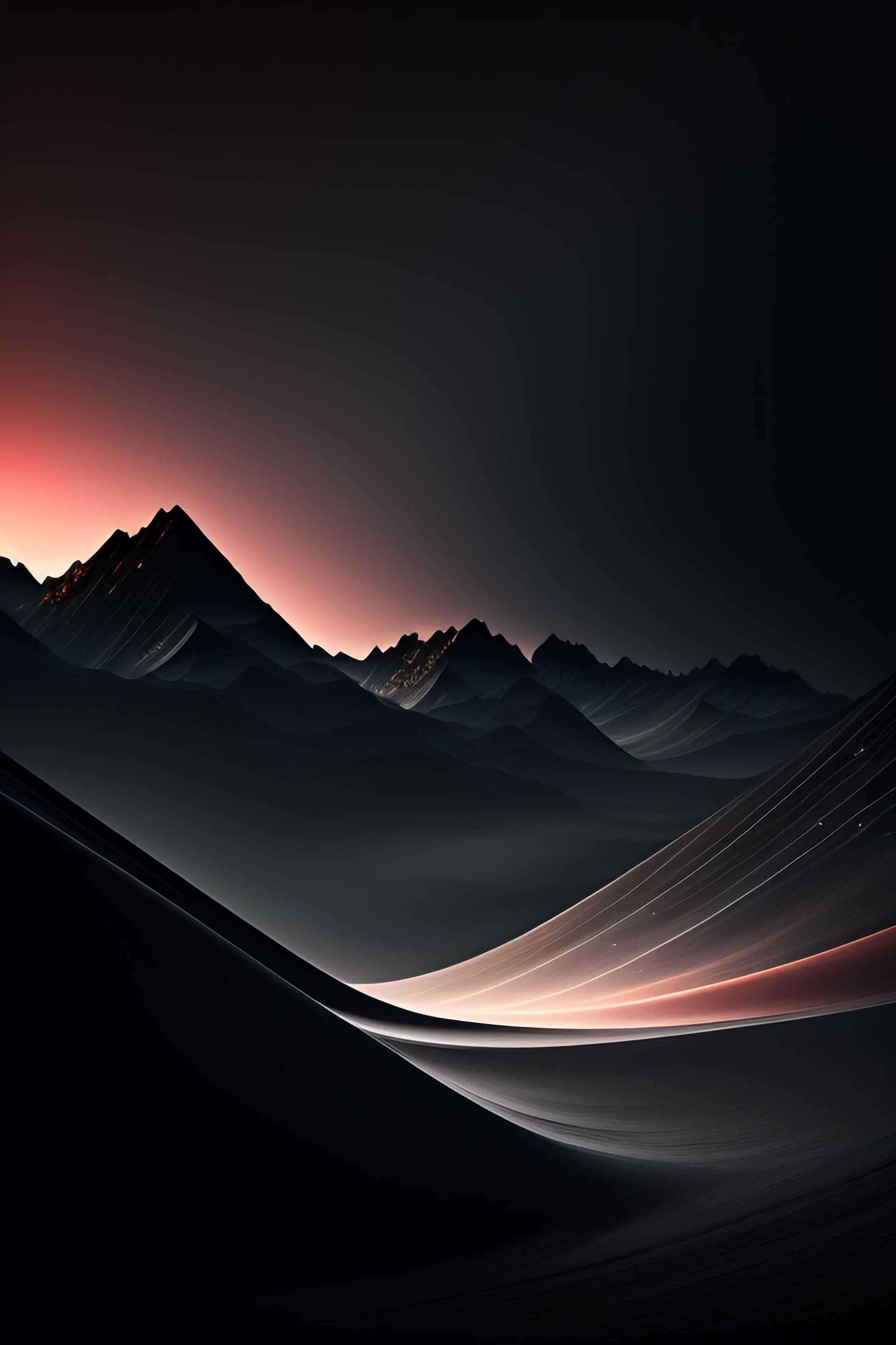 Dark Mountain Horizon - Pro phone wallpaper