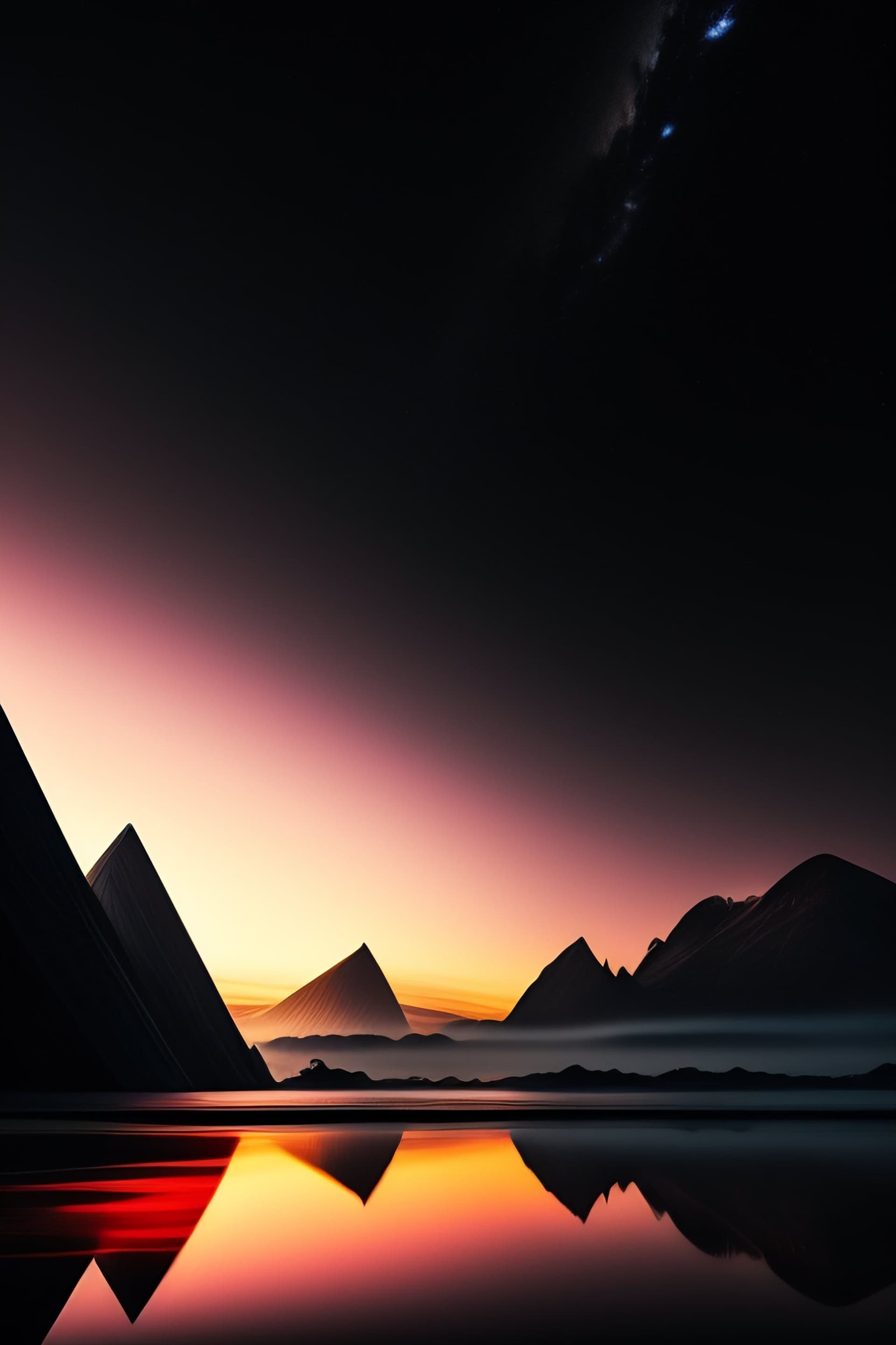 Sunset Peaks - Pro phone wallpaper