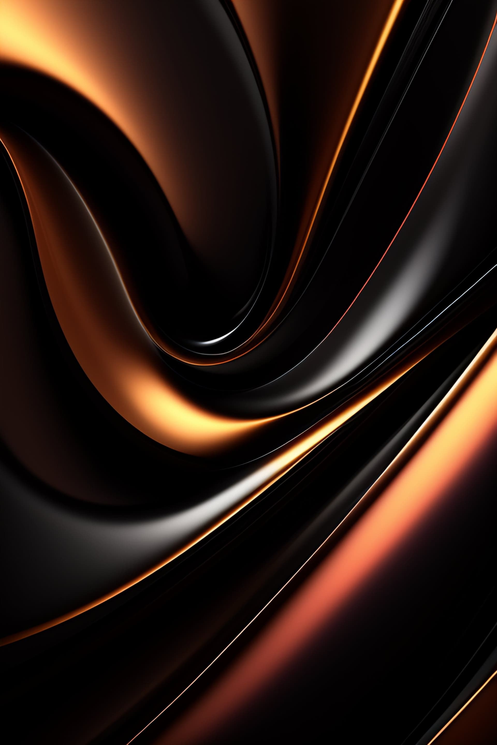 Bronze Swirls - Pro phone wallpaper