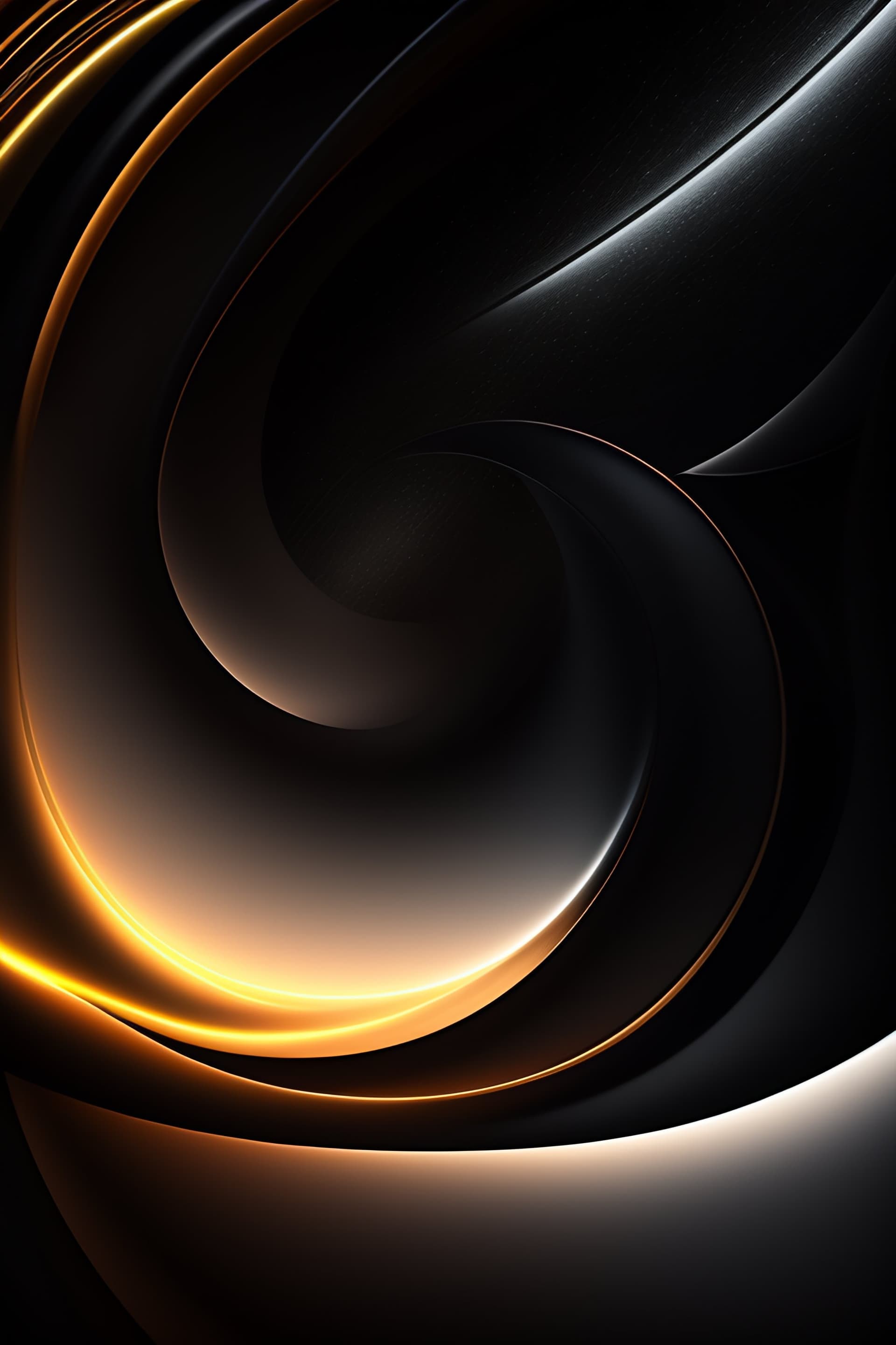 Golden Swirls - Pro phone wallpaper