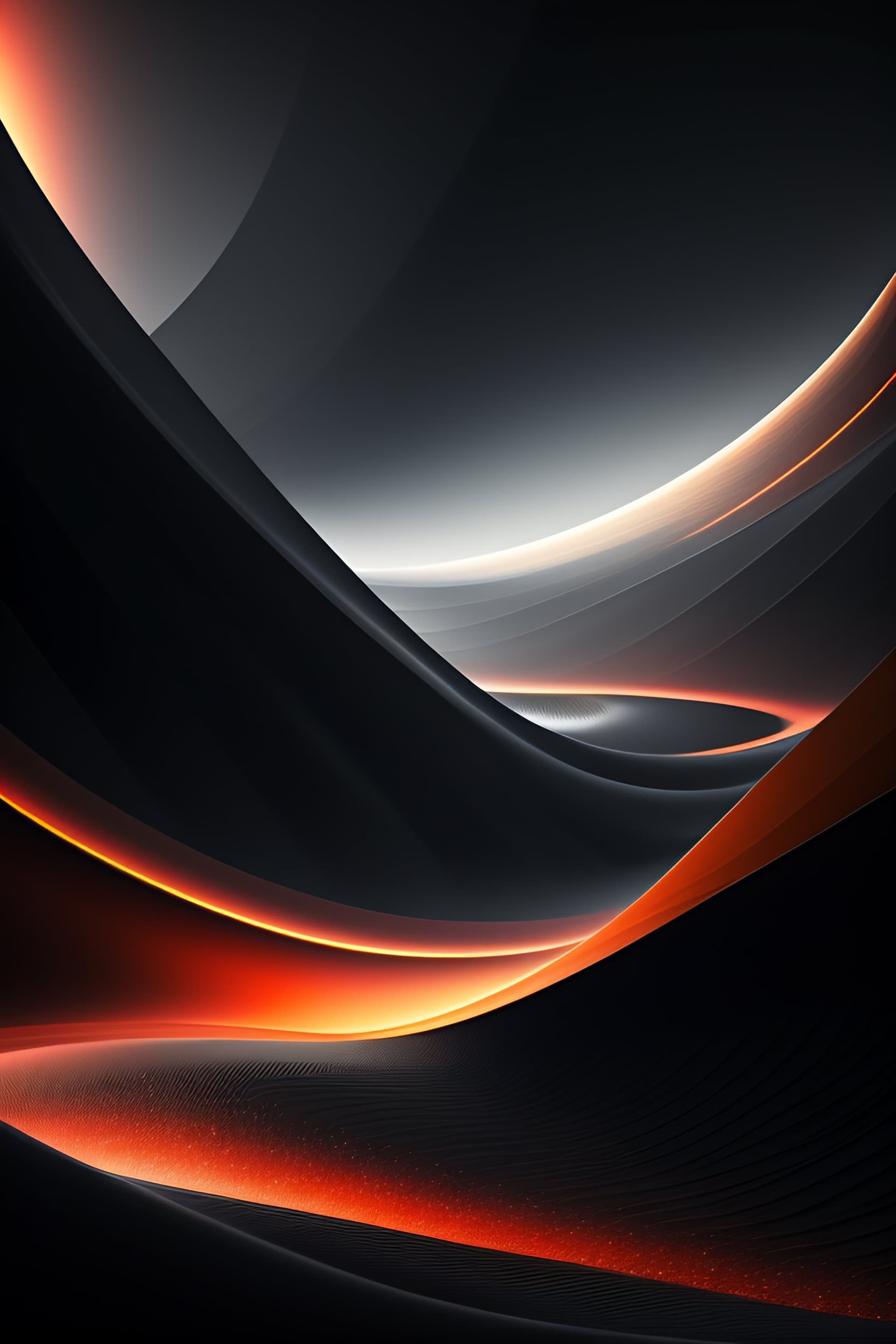 Dark Orange Curves - Pro phone wallpaper