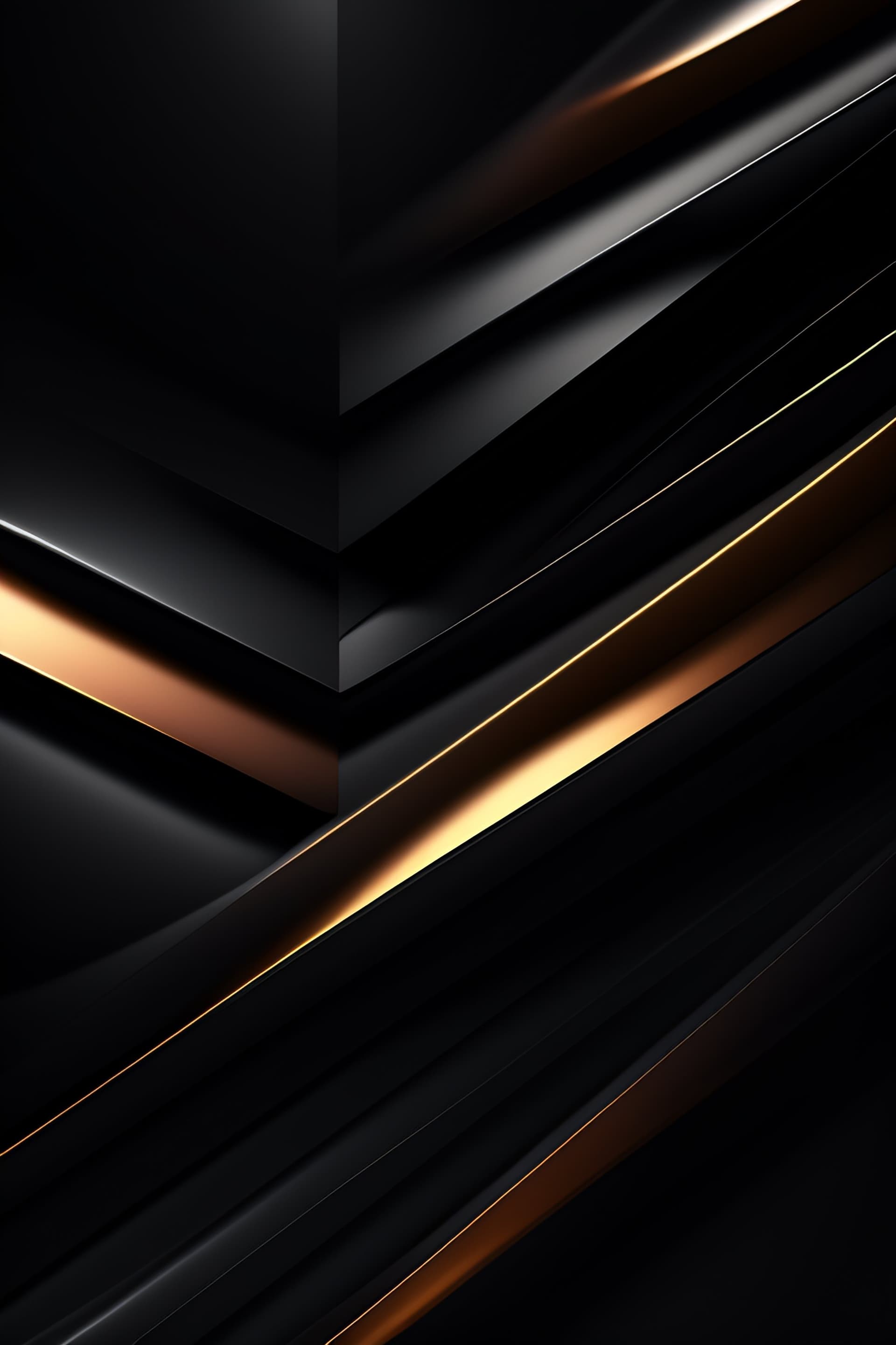 Geometric Dark Gold - Pro phone wallpaper