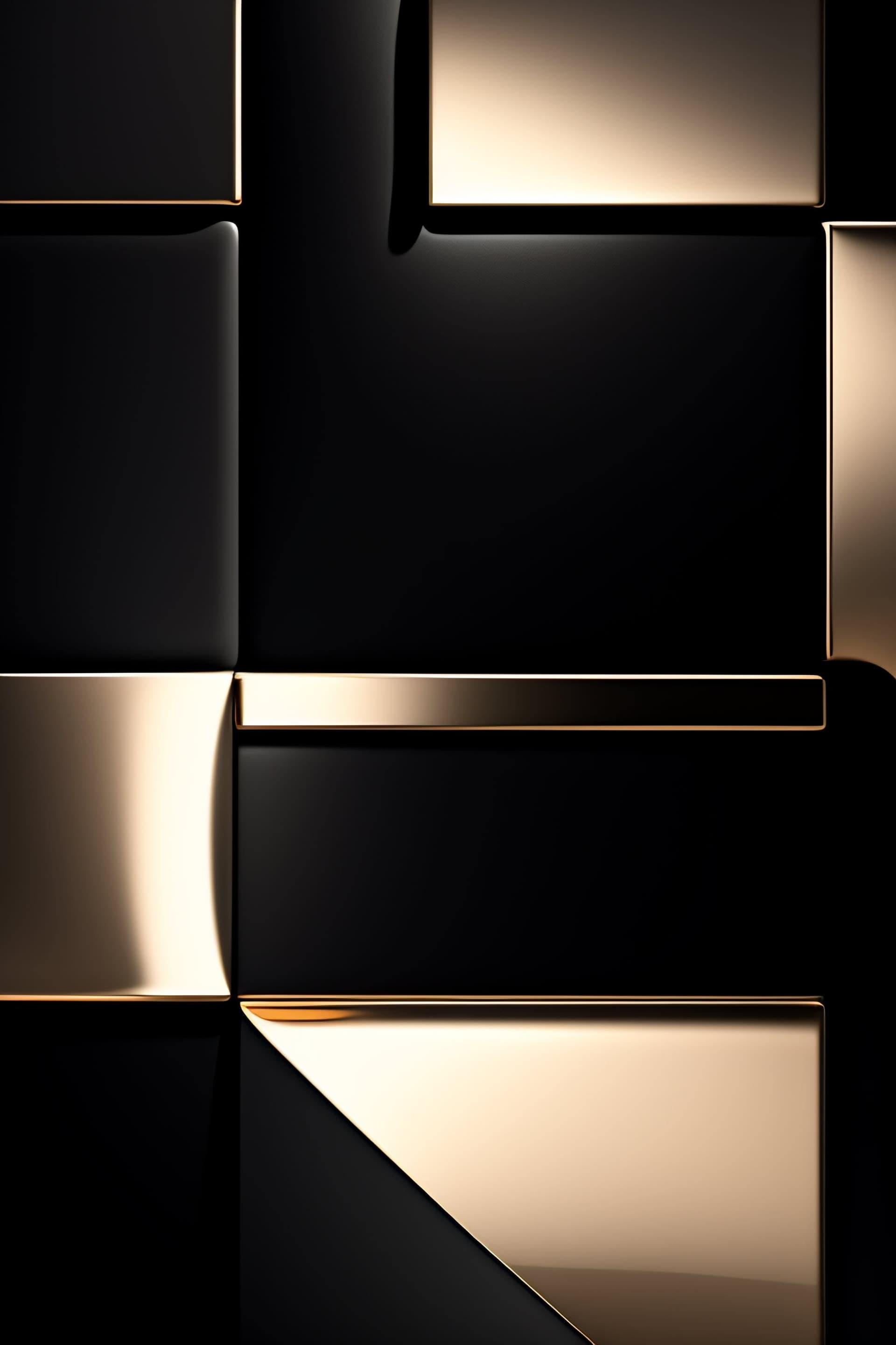 Golden Block Design - Pro phone wallpaper