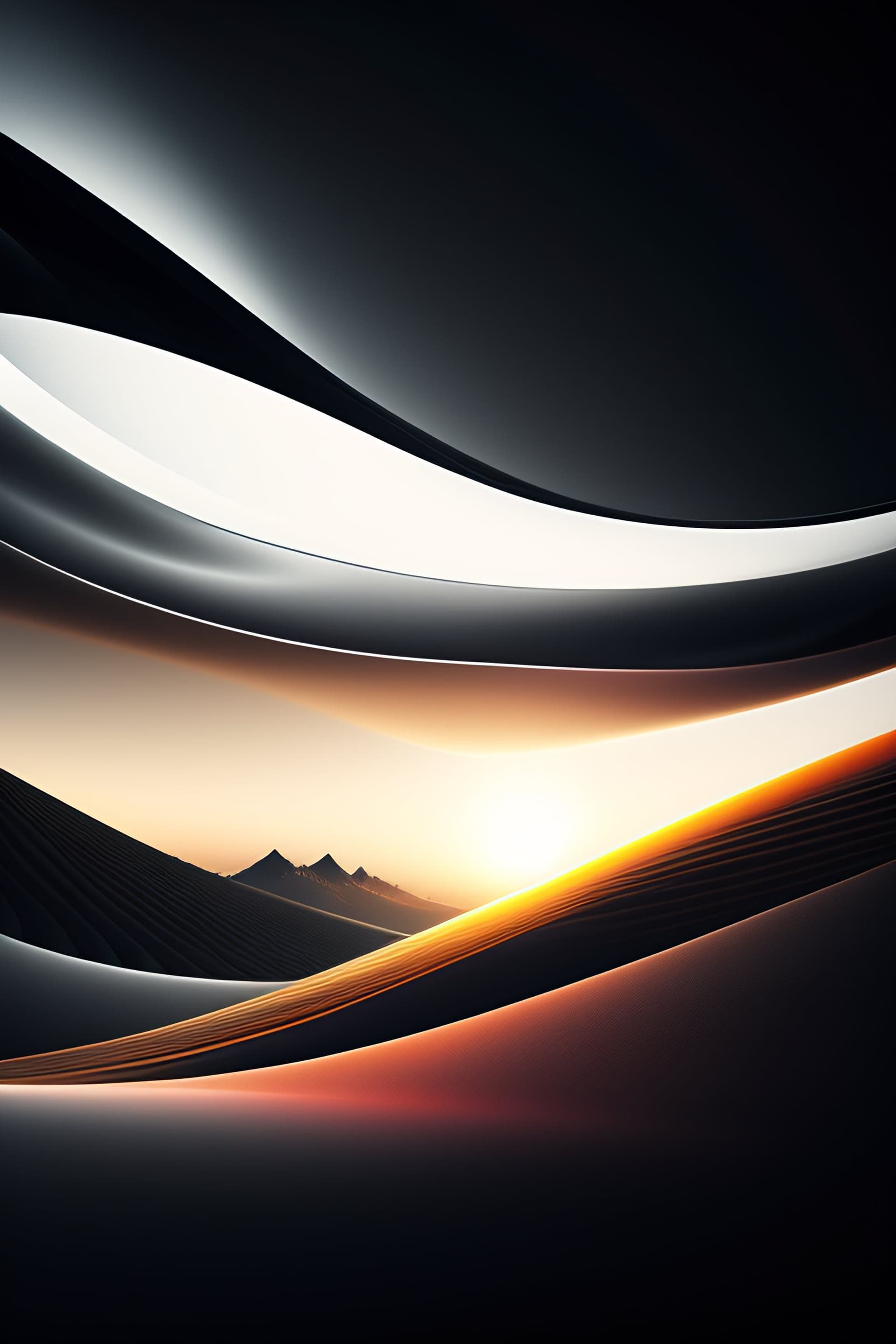 Desert Horizon Wave - Pro phone wallpaper