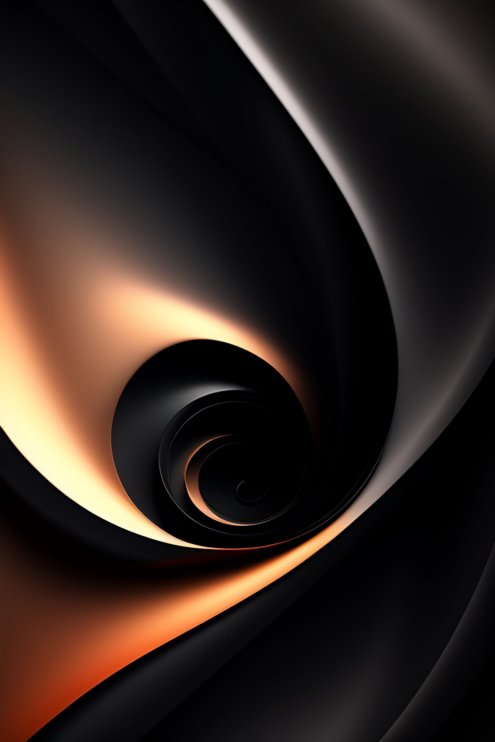 Dark Bronze Vortex - Pro phone wallpaper