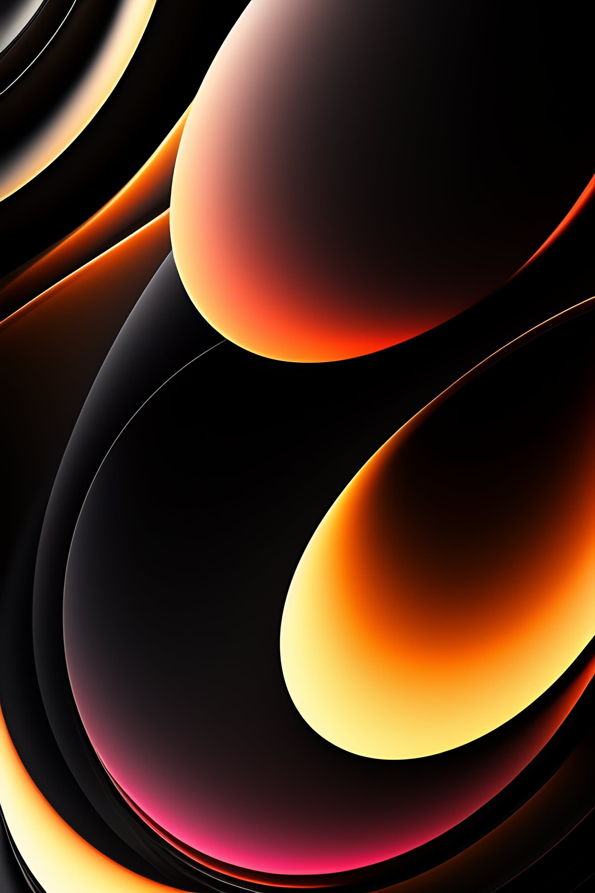 Molten Lava Forms - Pro phone wallpaper