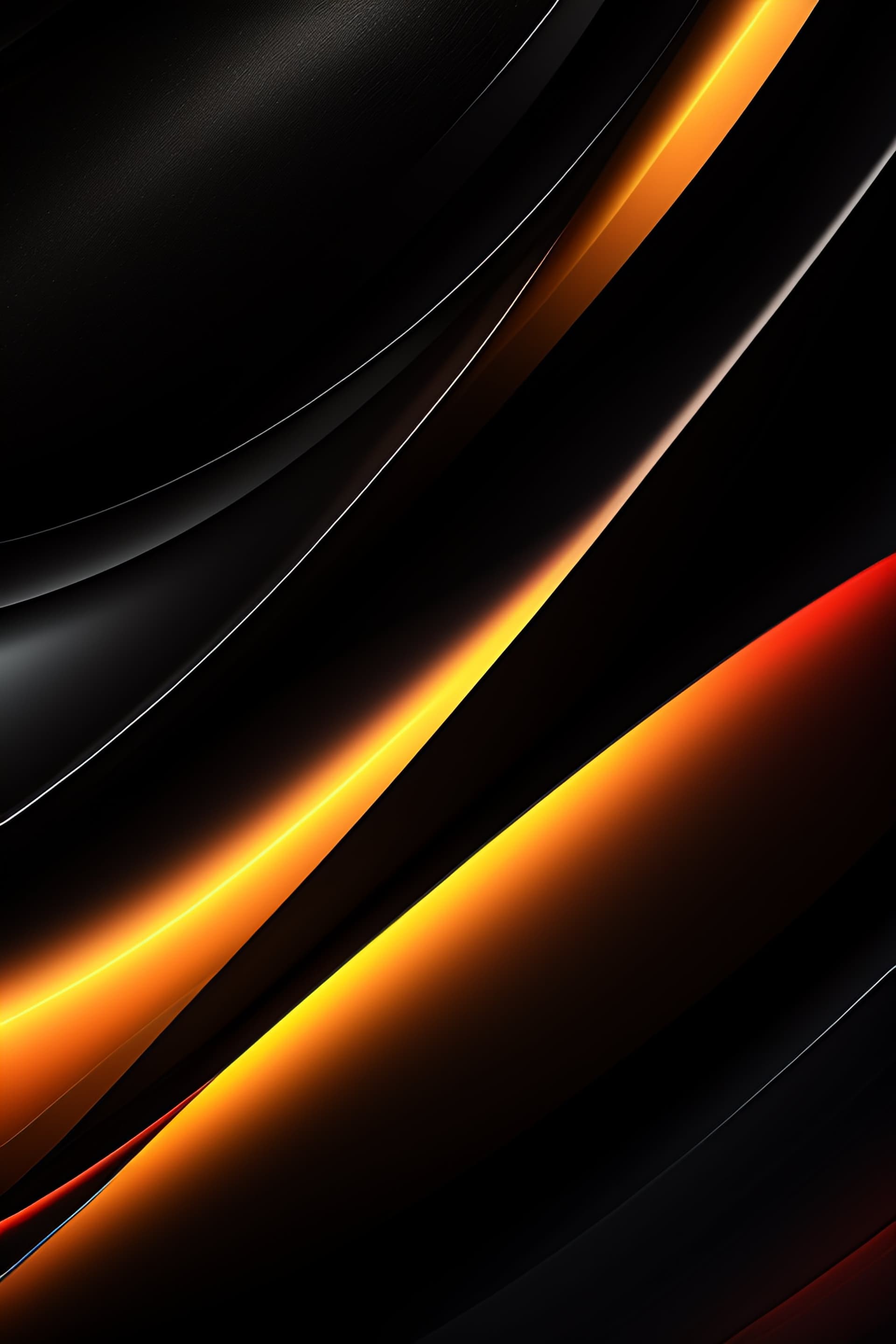 Glowing Dark Waves - Pro phone wallpaper