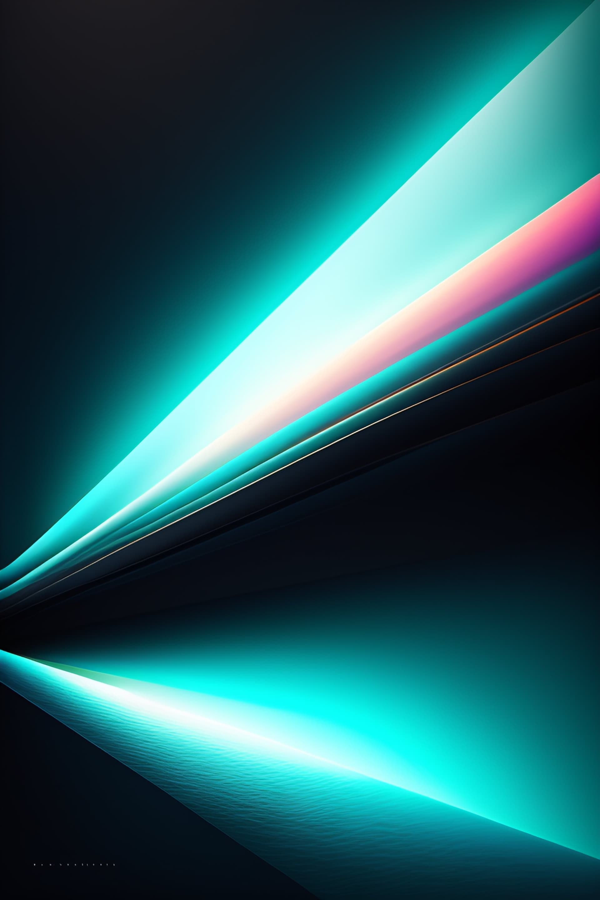 Aqua Light Trails - Pro phone wallpaper