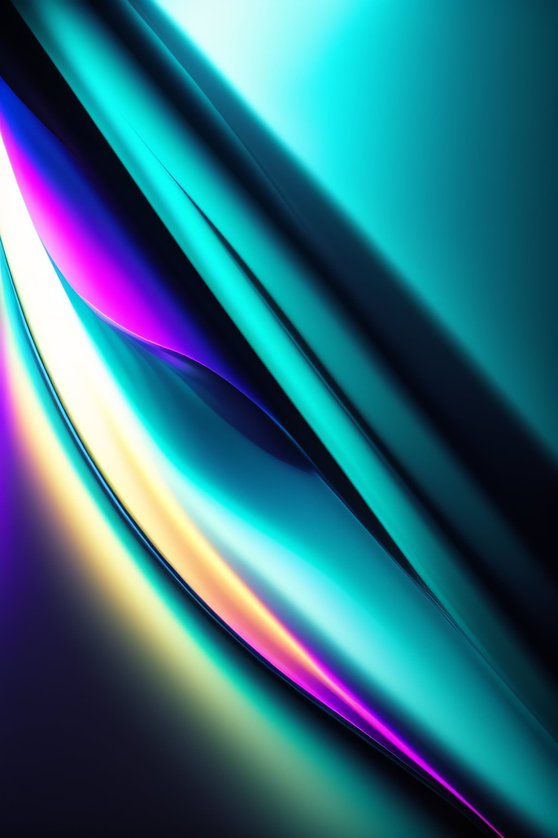 Iridescent Flow - Pro phone wallpaper