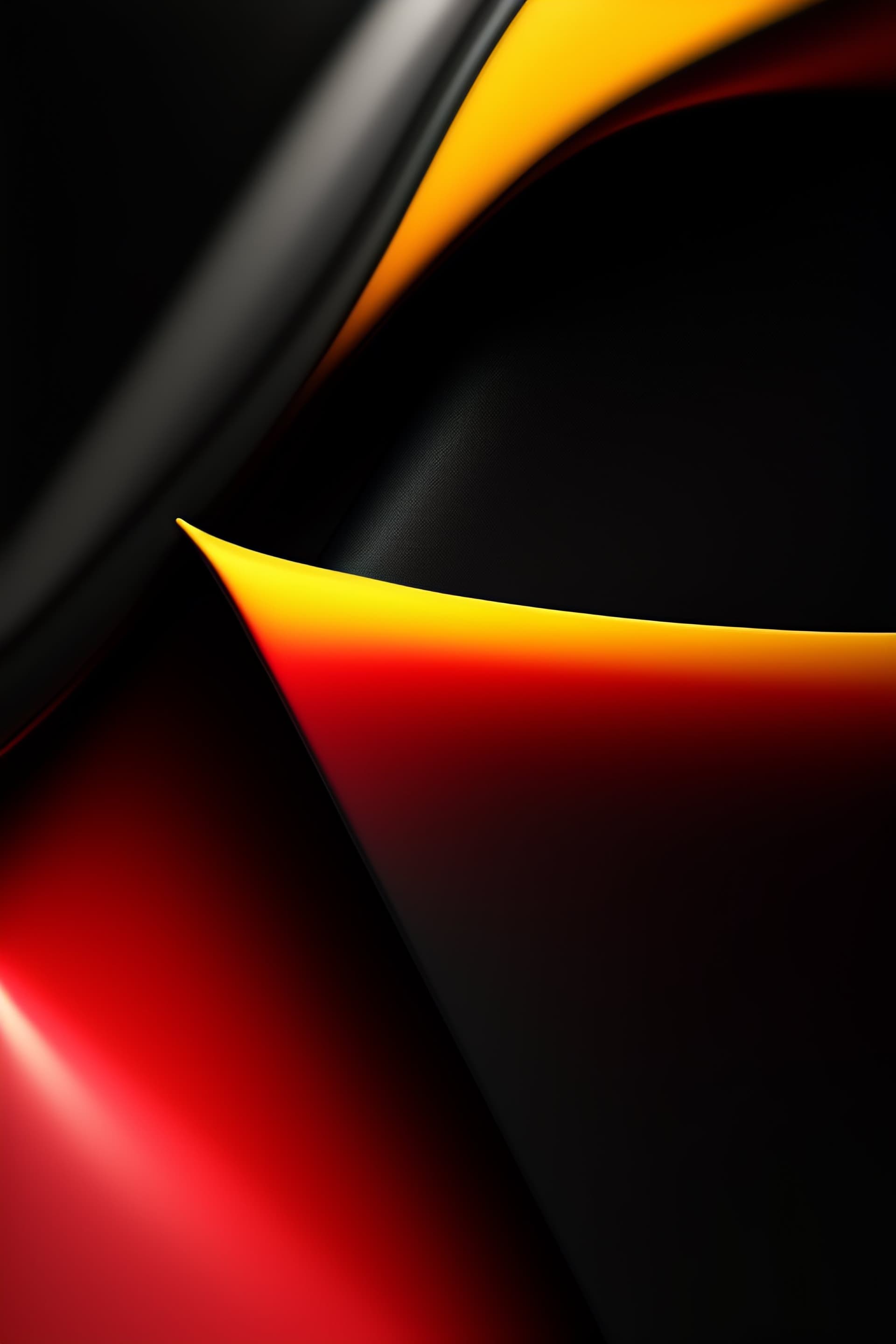 Fiery Abstract Curves - Pro phone wallpaper