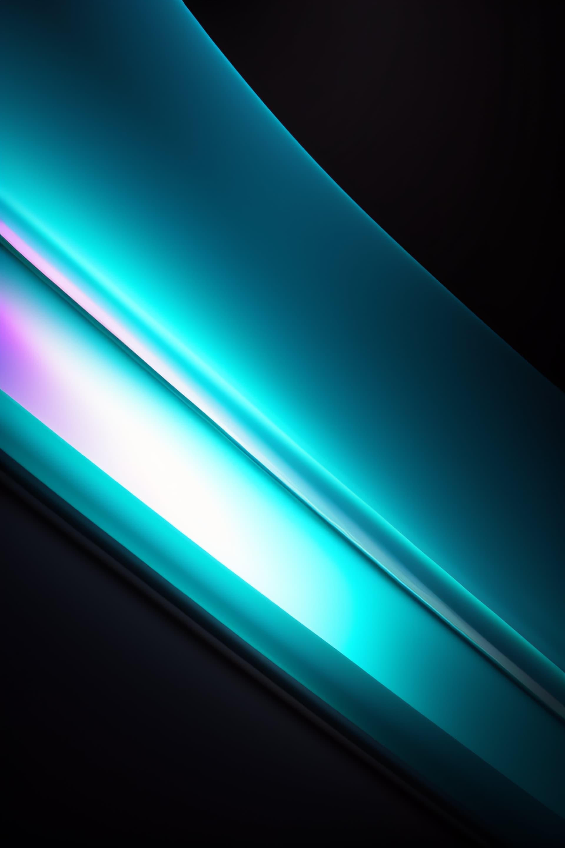 Teal Light Streaks - Pro phone wallpaper