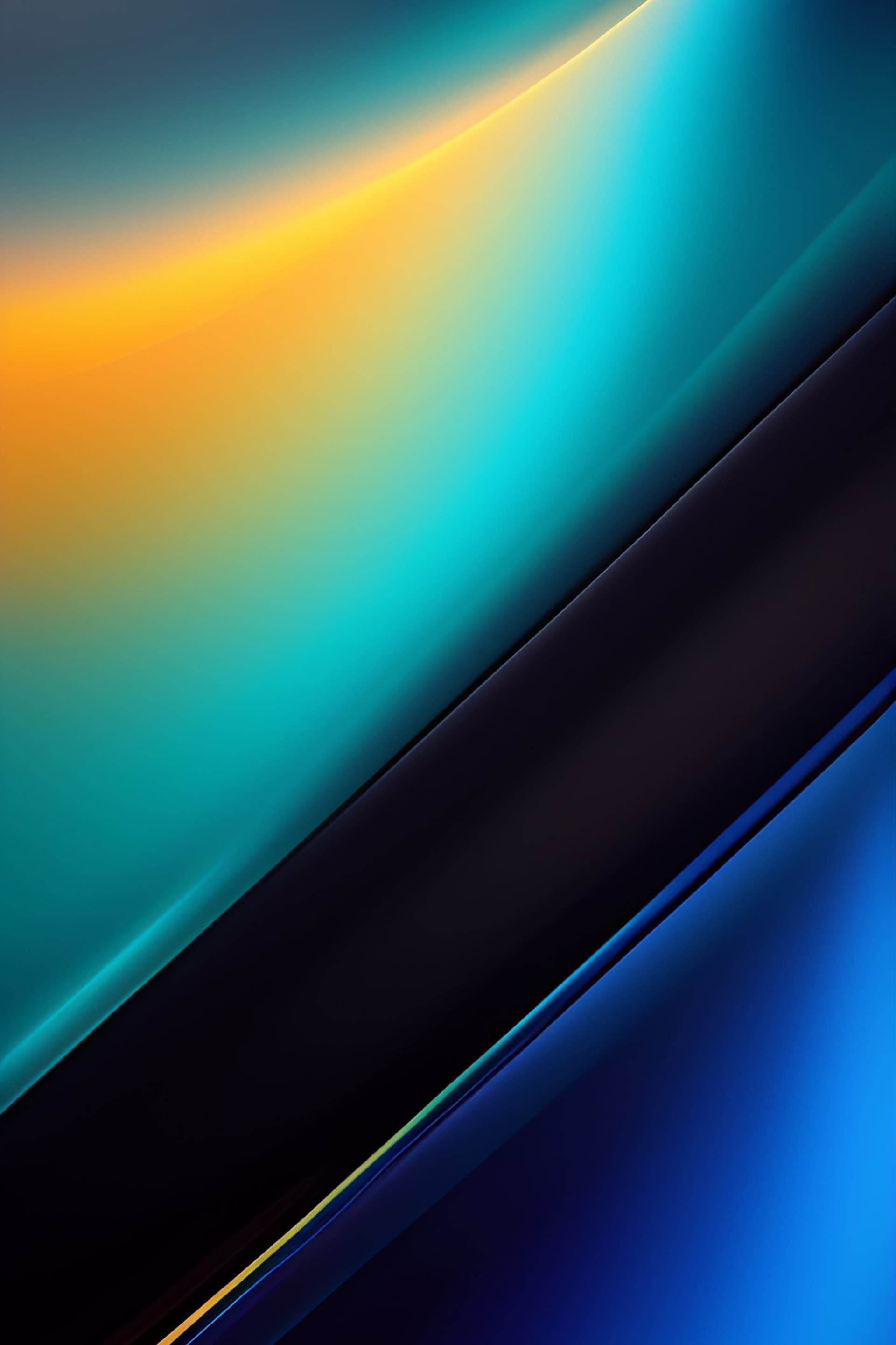 Teal Gradient Divide - Pro phone wallpaper