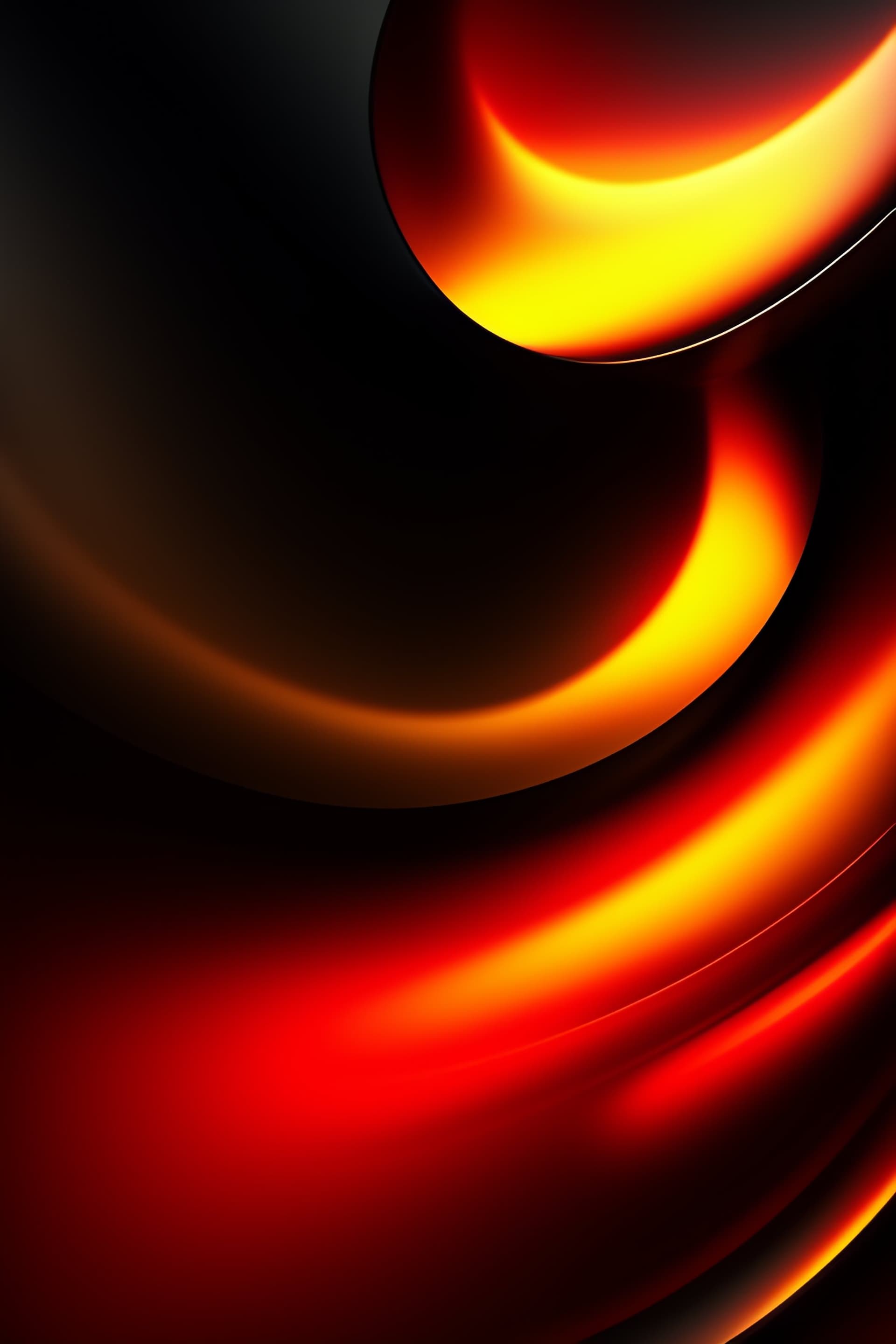 Inferno Abstract Curves - Pro phone wallpaper