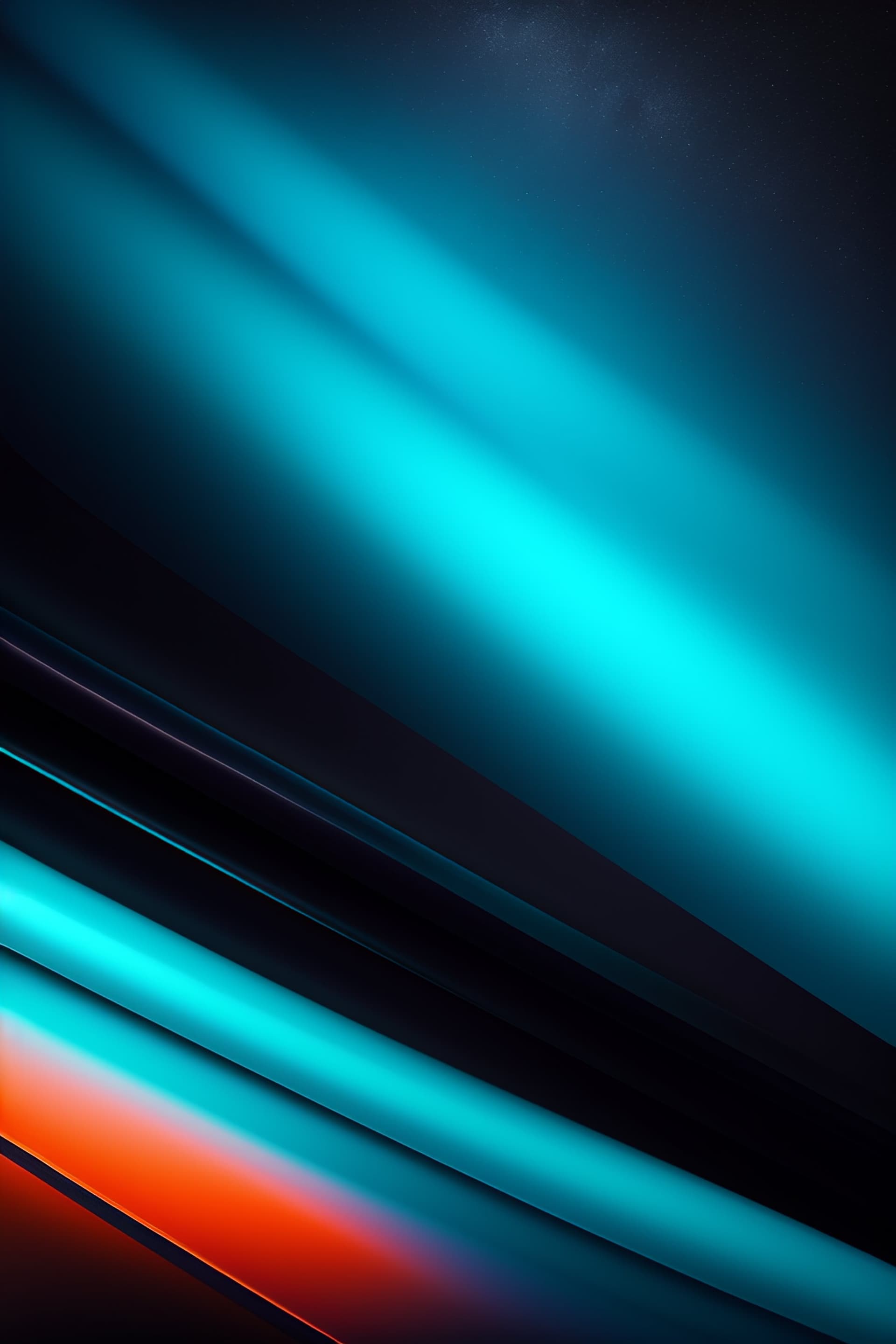 Teal Gradient Lines - Pro phone wallpaper