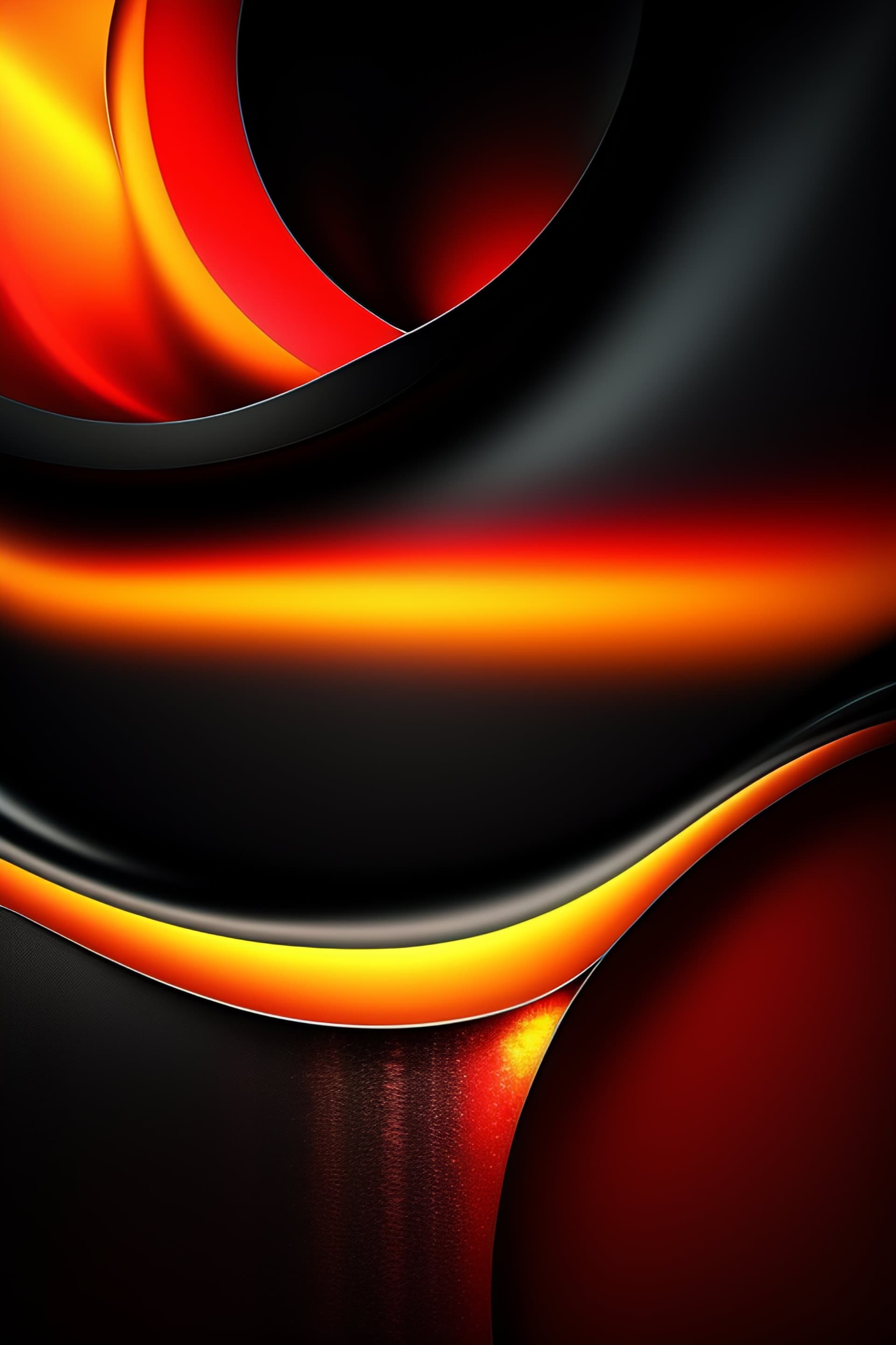 Fiery Dark Abstraction - Pro phone wallpaper