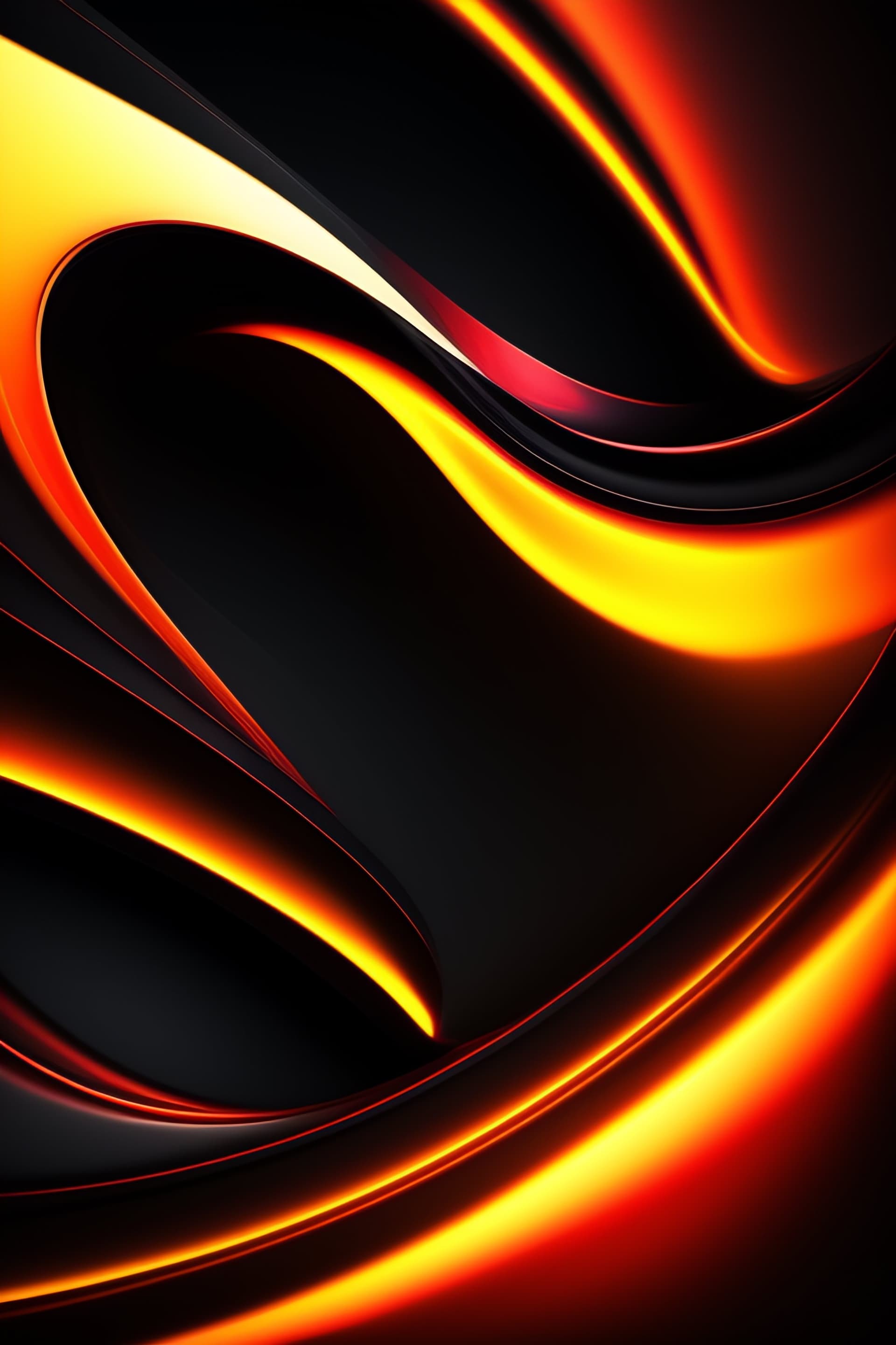 Fiery Abstract Swirls - Pro phone wallpaper