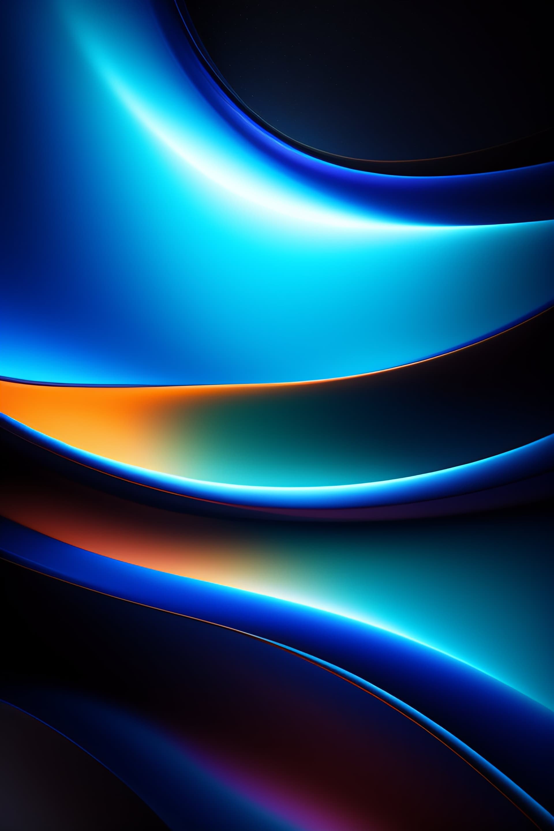 Electric Blue Waves - Pro phone wallpaper