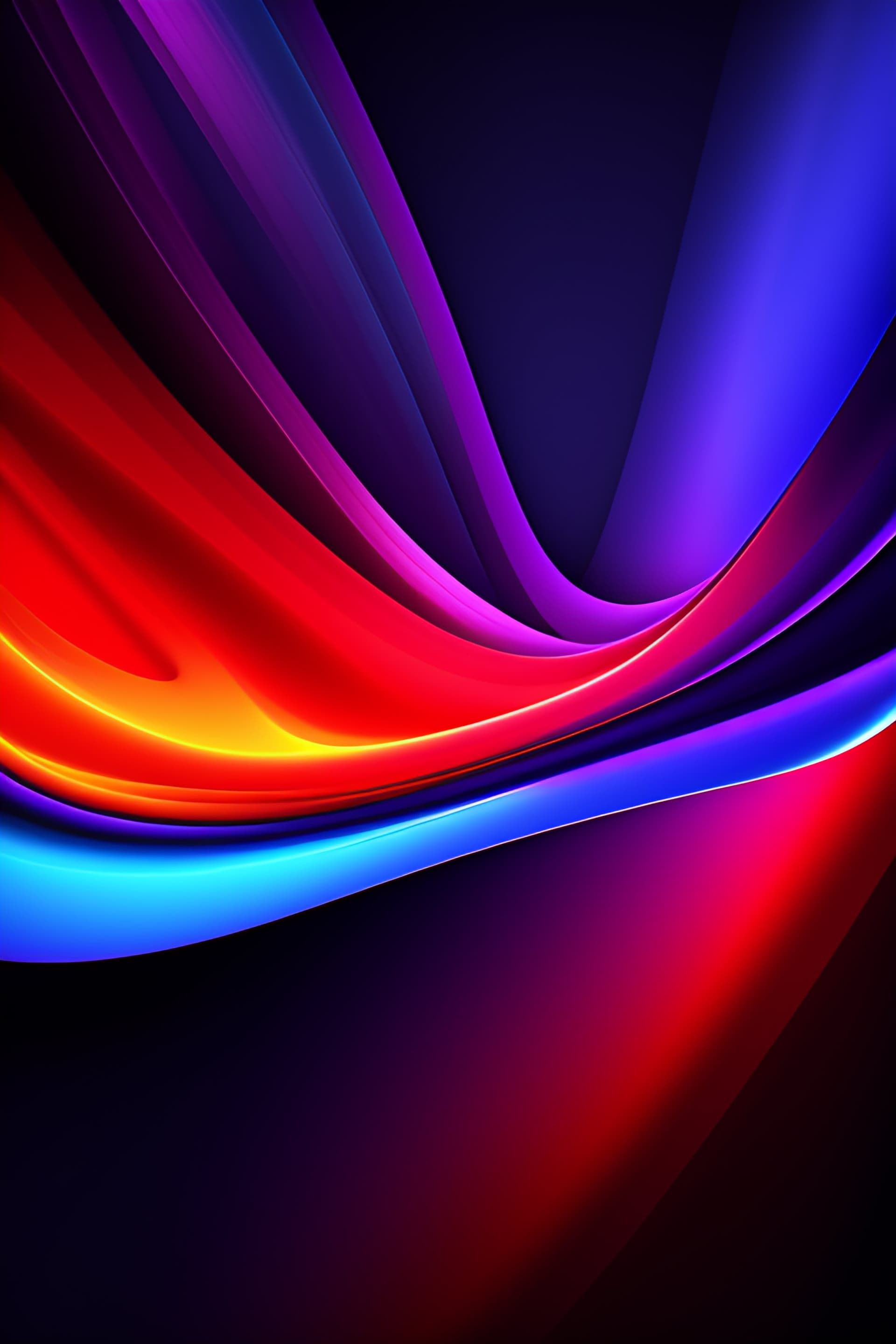 Vivid Flowing Lines - Pro phone wallpaper
