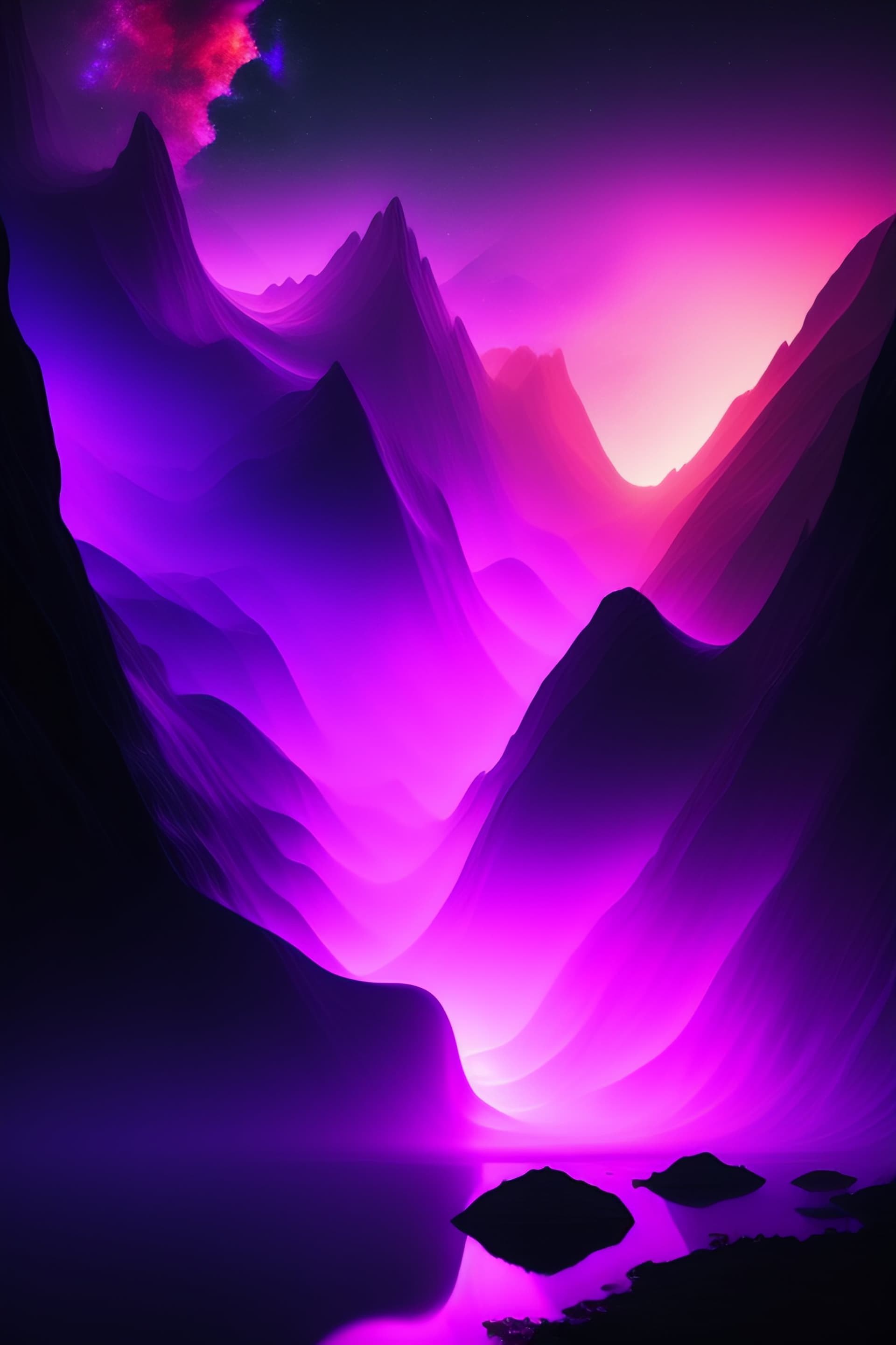 Purple Mountain Majesty - Pro phone wallpaper