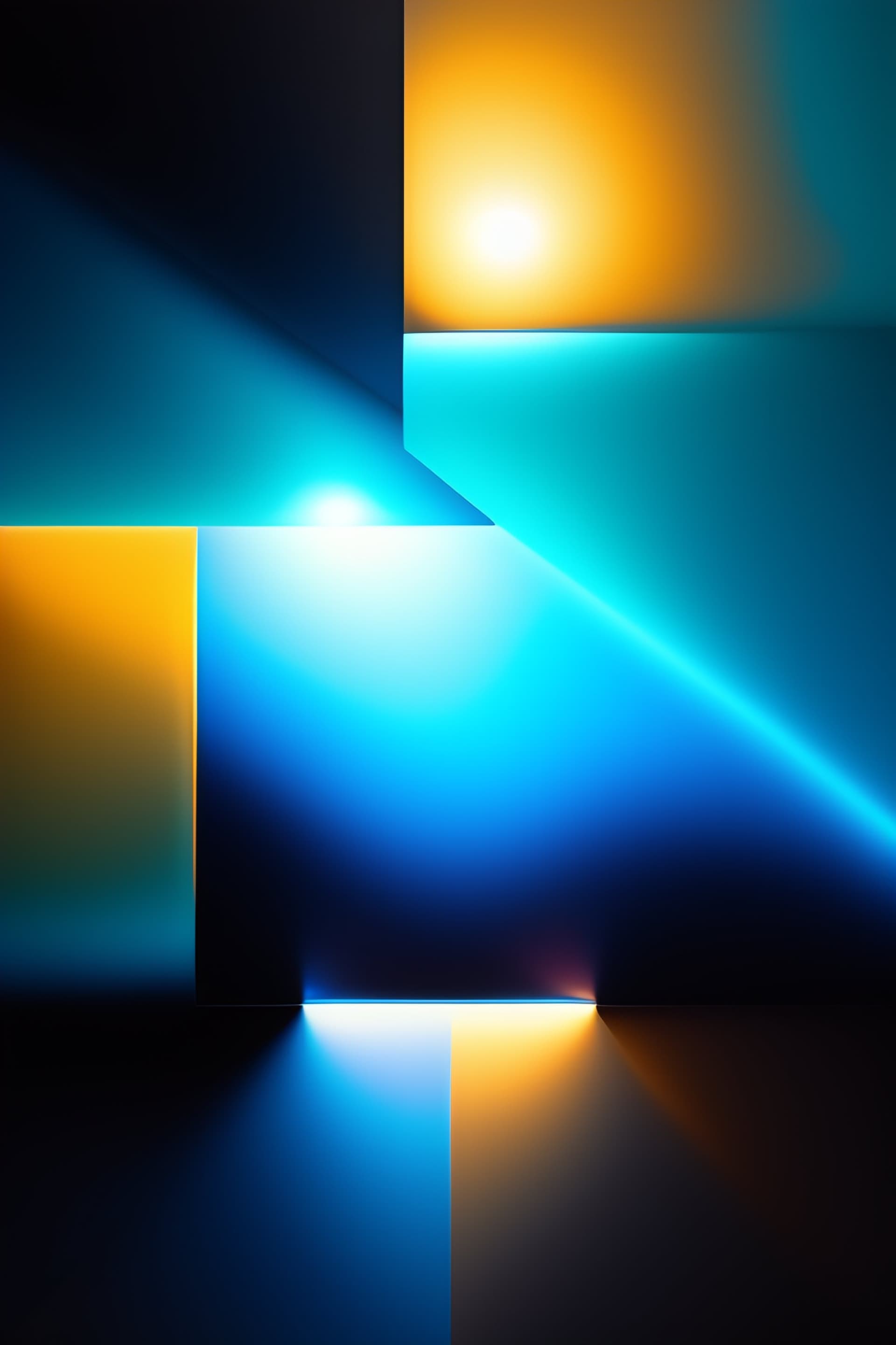 Geometric Glow - Pro phone wallpaper