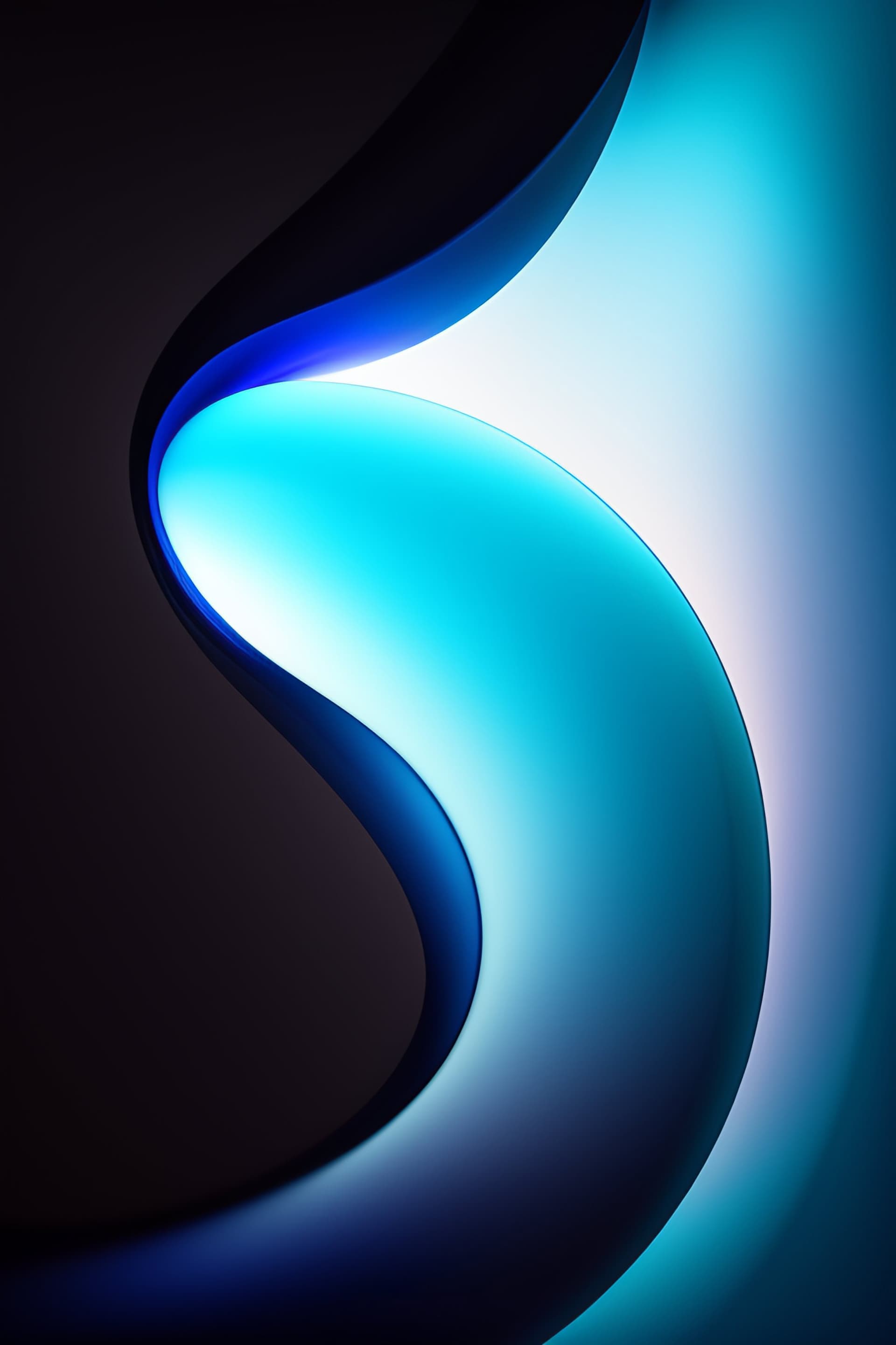 Aqua Light Swirl - Pro phone wallpaper