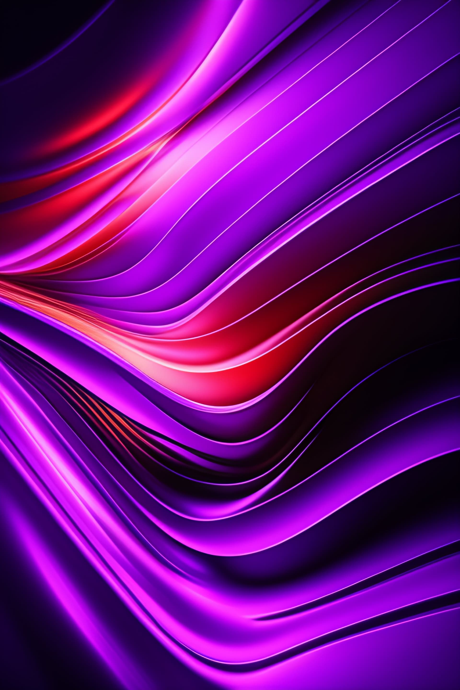 Purple Ribbon Flow - Pro phone wallpaper