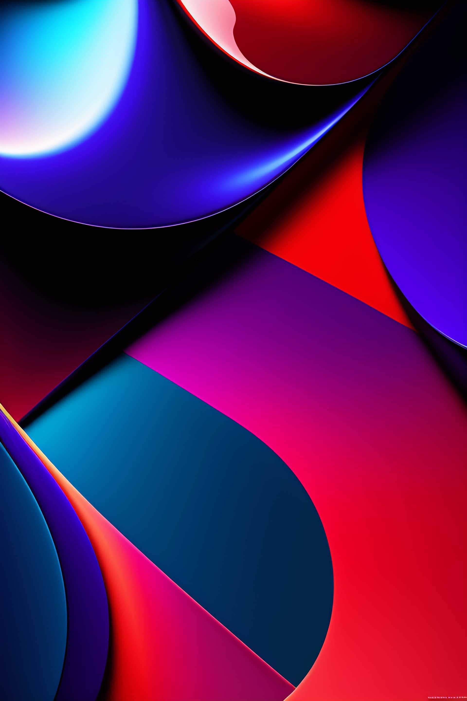 Colorful Paper Shapes - Pro phone wallpaper