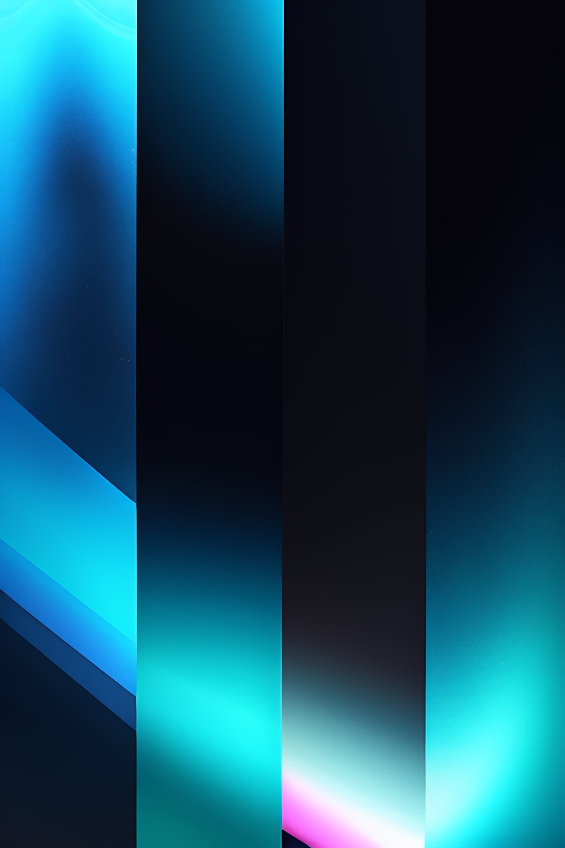 Teal Gradient Panels - Pro phone wallpaper