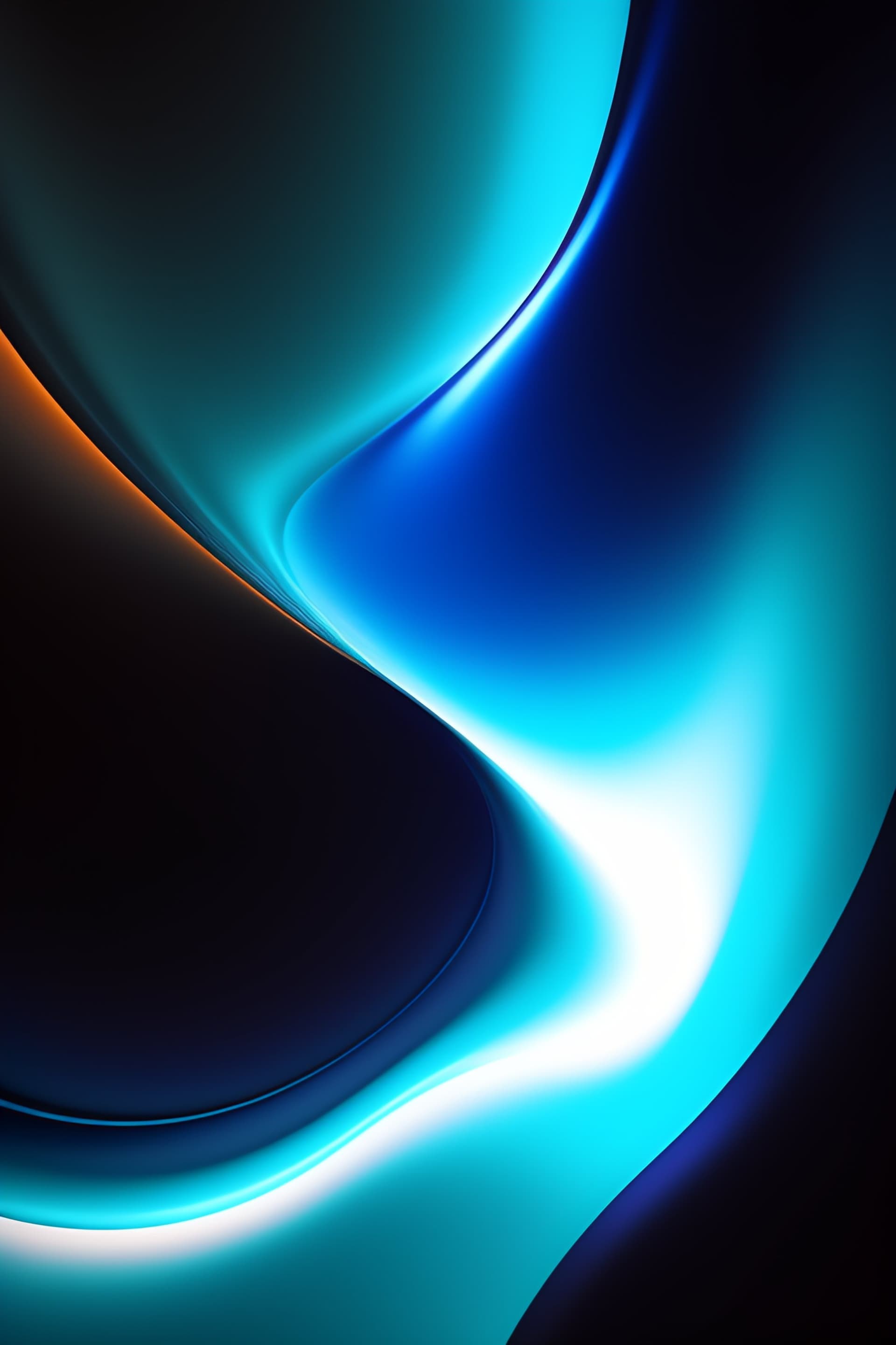 Aqua Light Swirl - Pro phone wallpaper