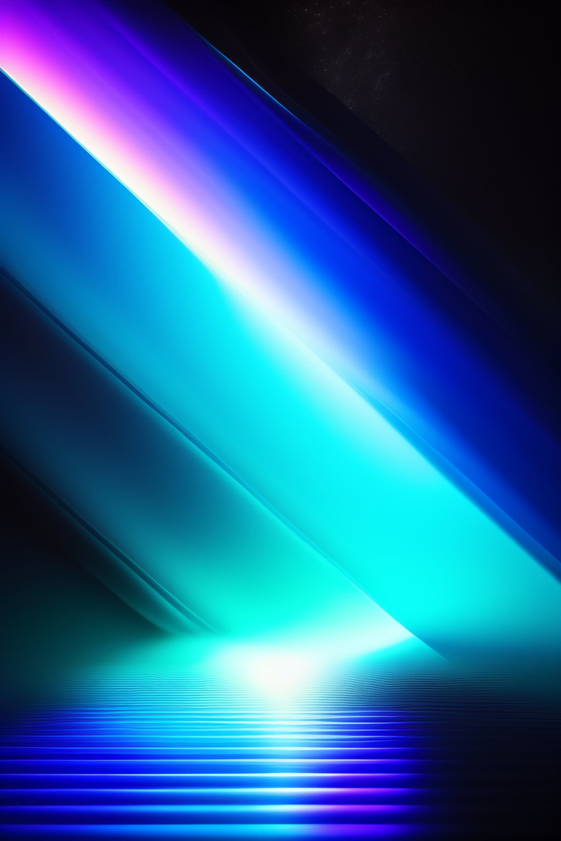 Luminous Blue Cascade - Pro phone wallpaper