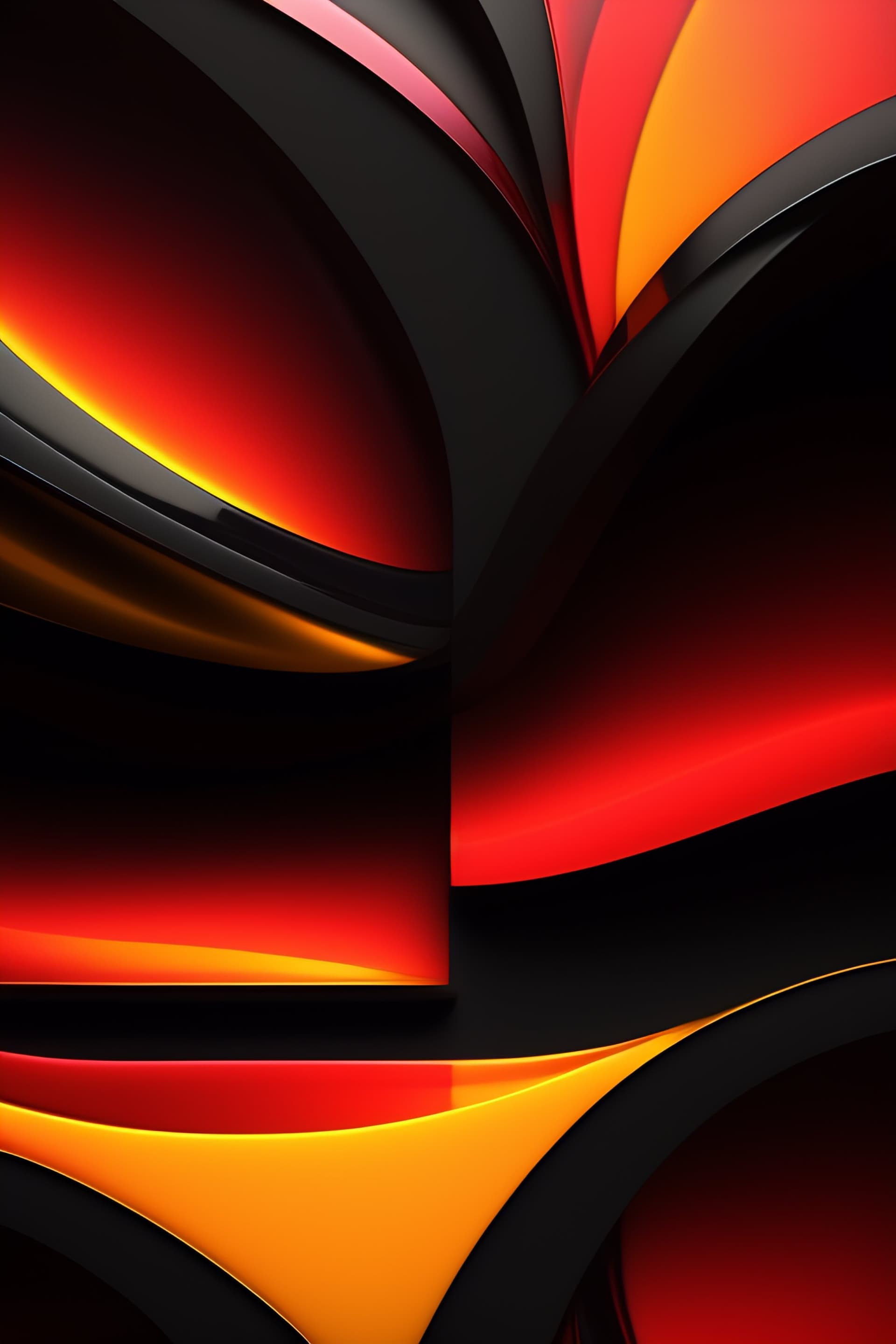 Inferno Abstract Layers - Pro phone wallpaper