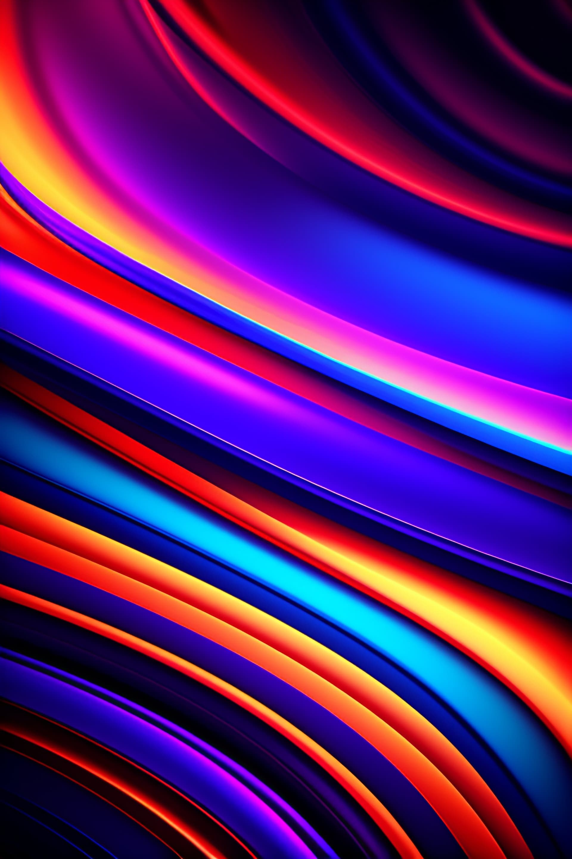 Colorful Flowing Lines - Pro phone wallpaper