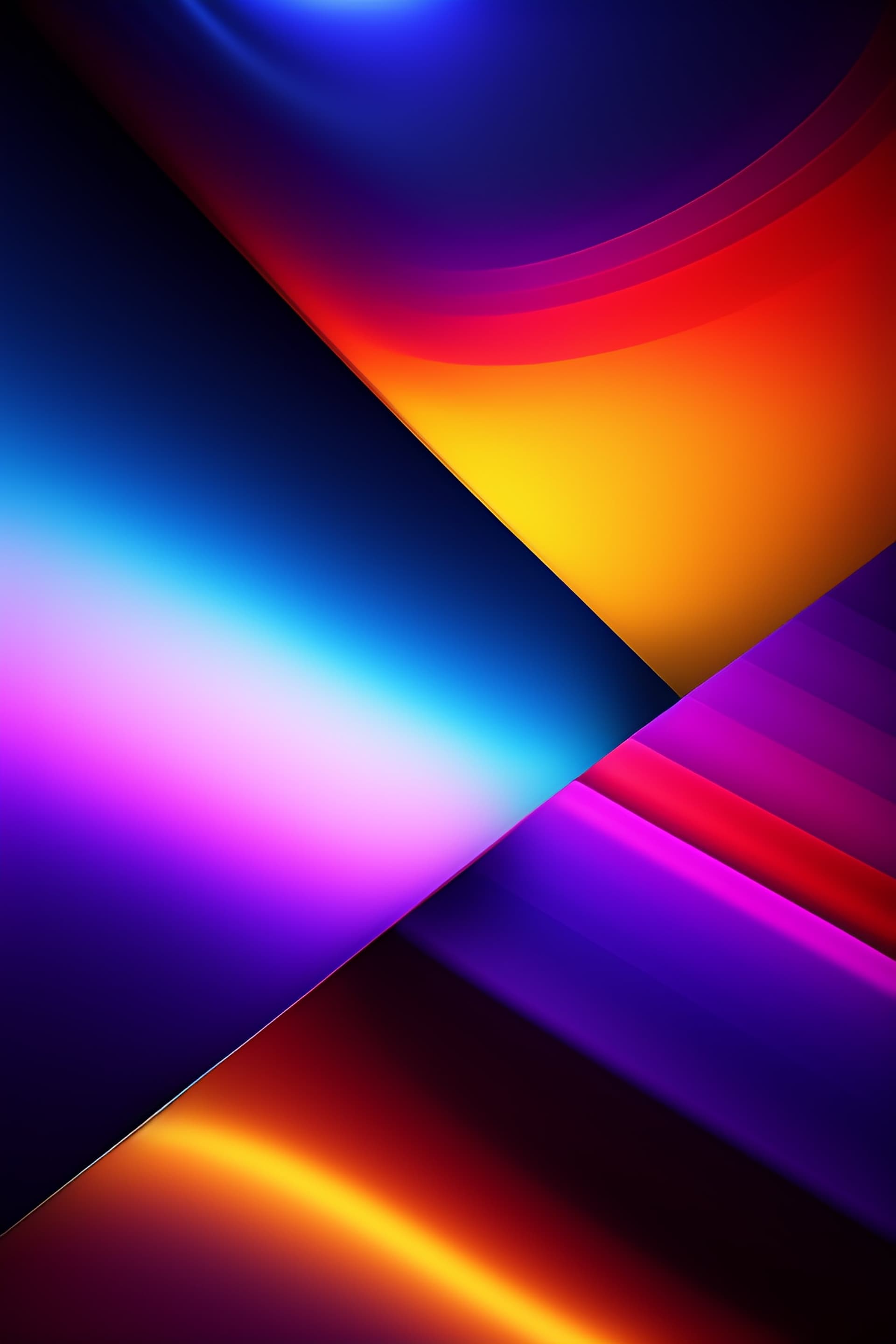 Geometric Color Fusion - Pro phone wallpaper