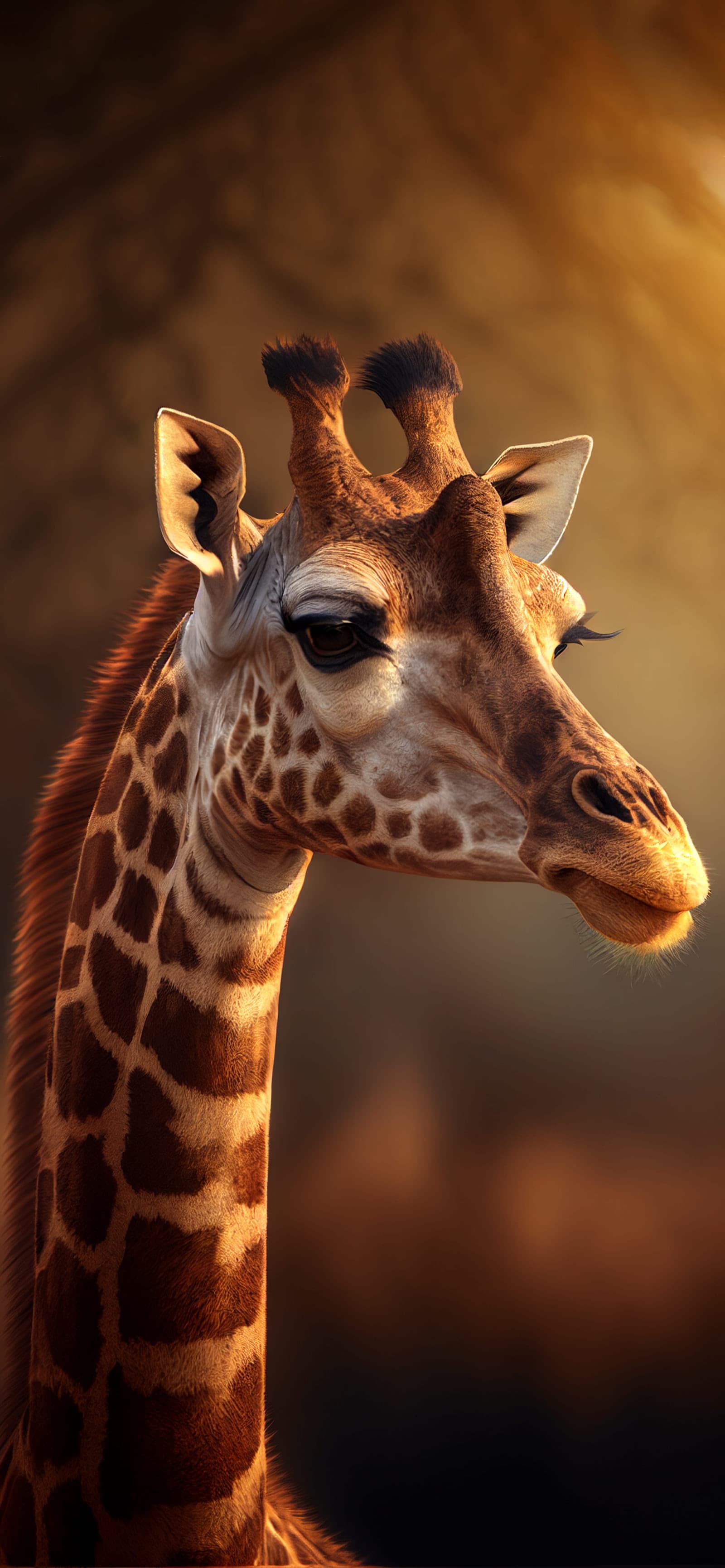 Giraffe Stare - Pro phone wallpaper