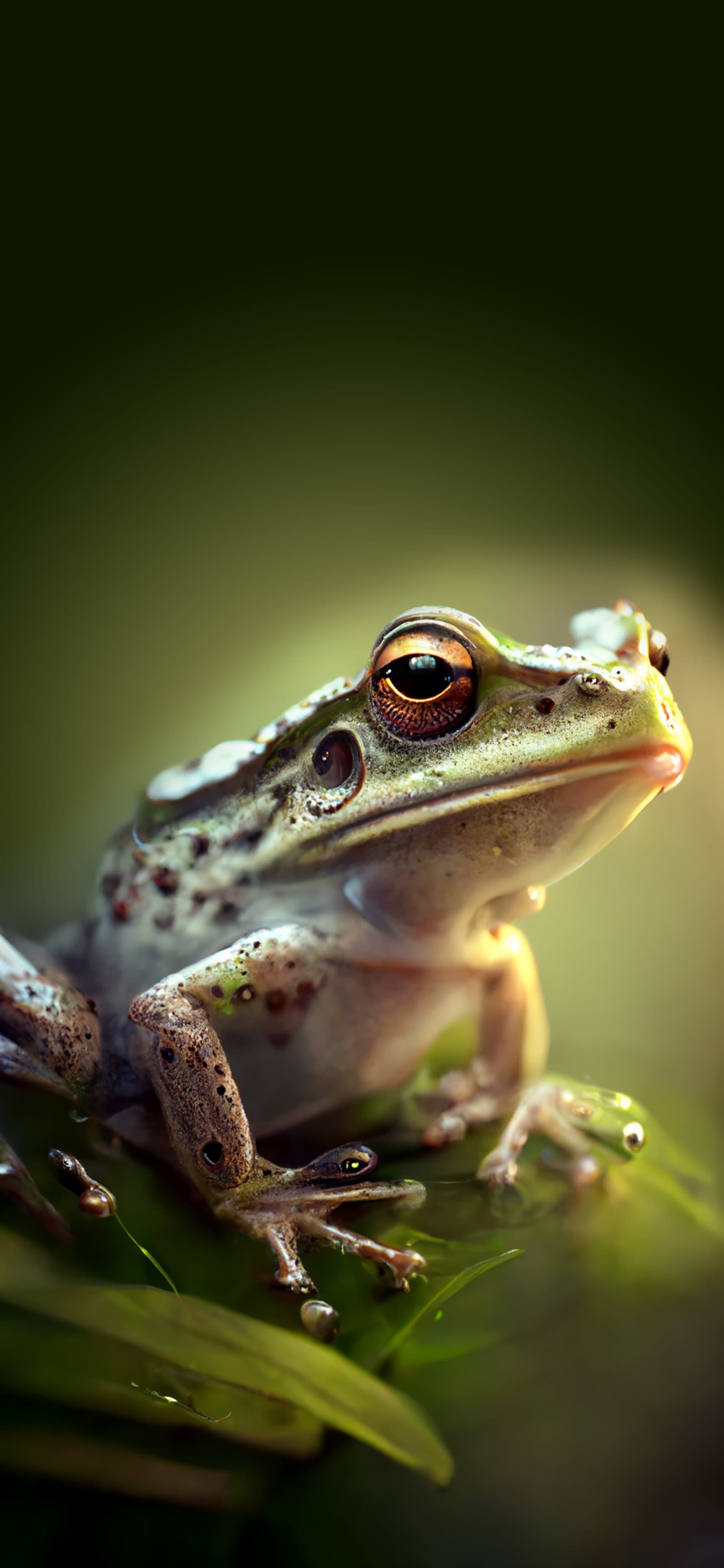 Green Frog - Pro phone wallpaper