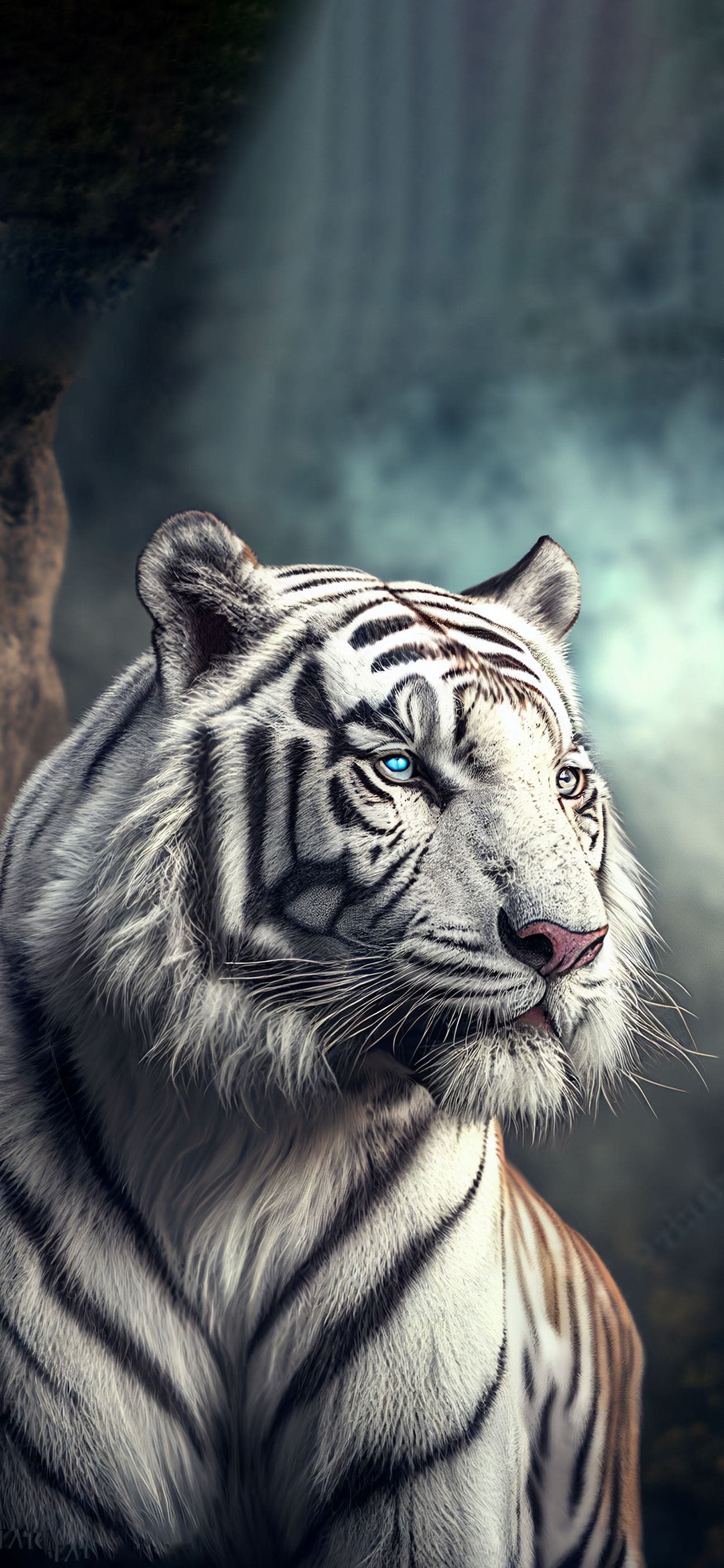 White Tiger Gaze - Pro phone wallpaper